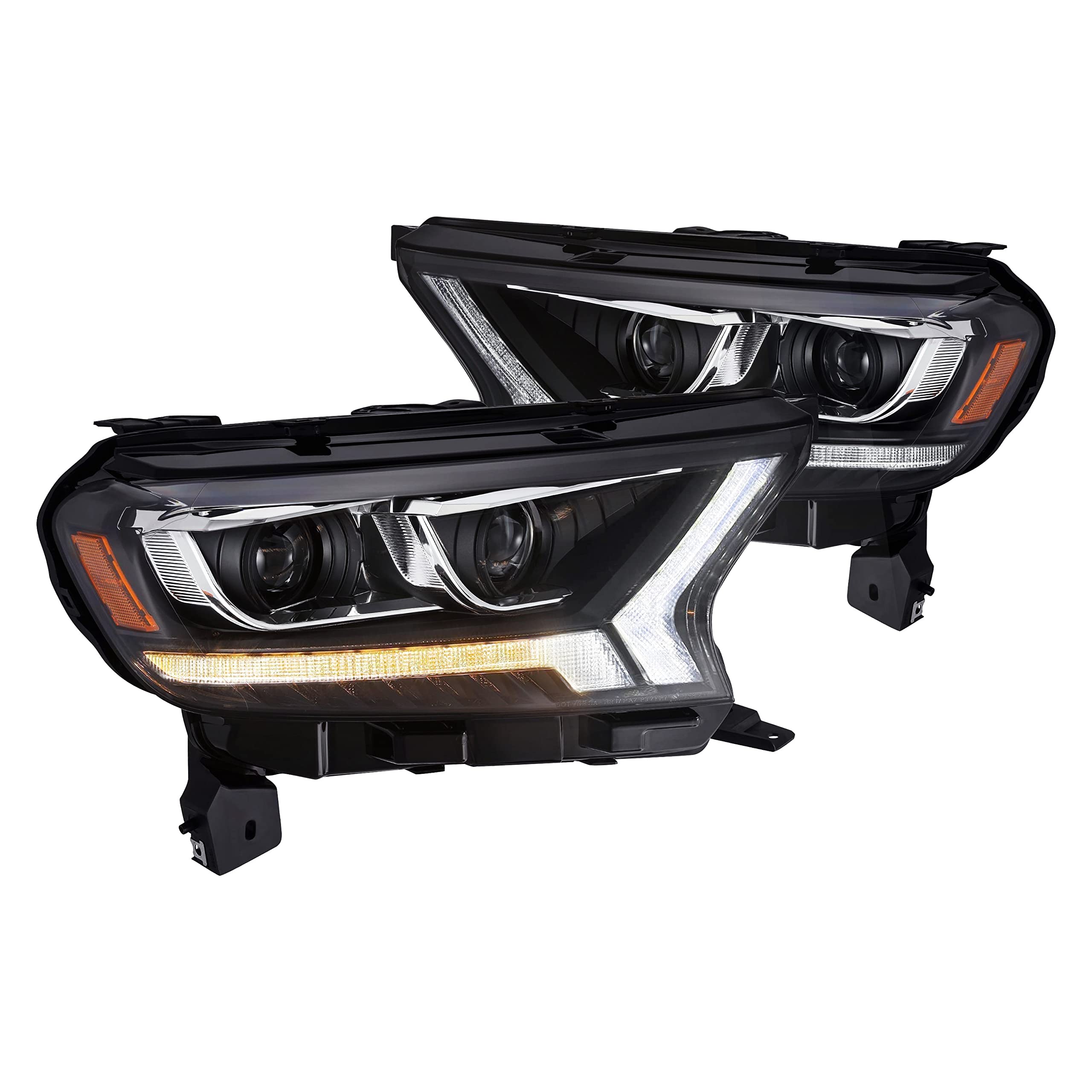 880122 AlphaRex USA LUXX Series Projector Headlights fits Ford Ranger