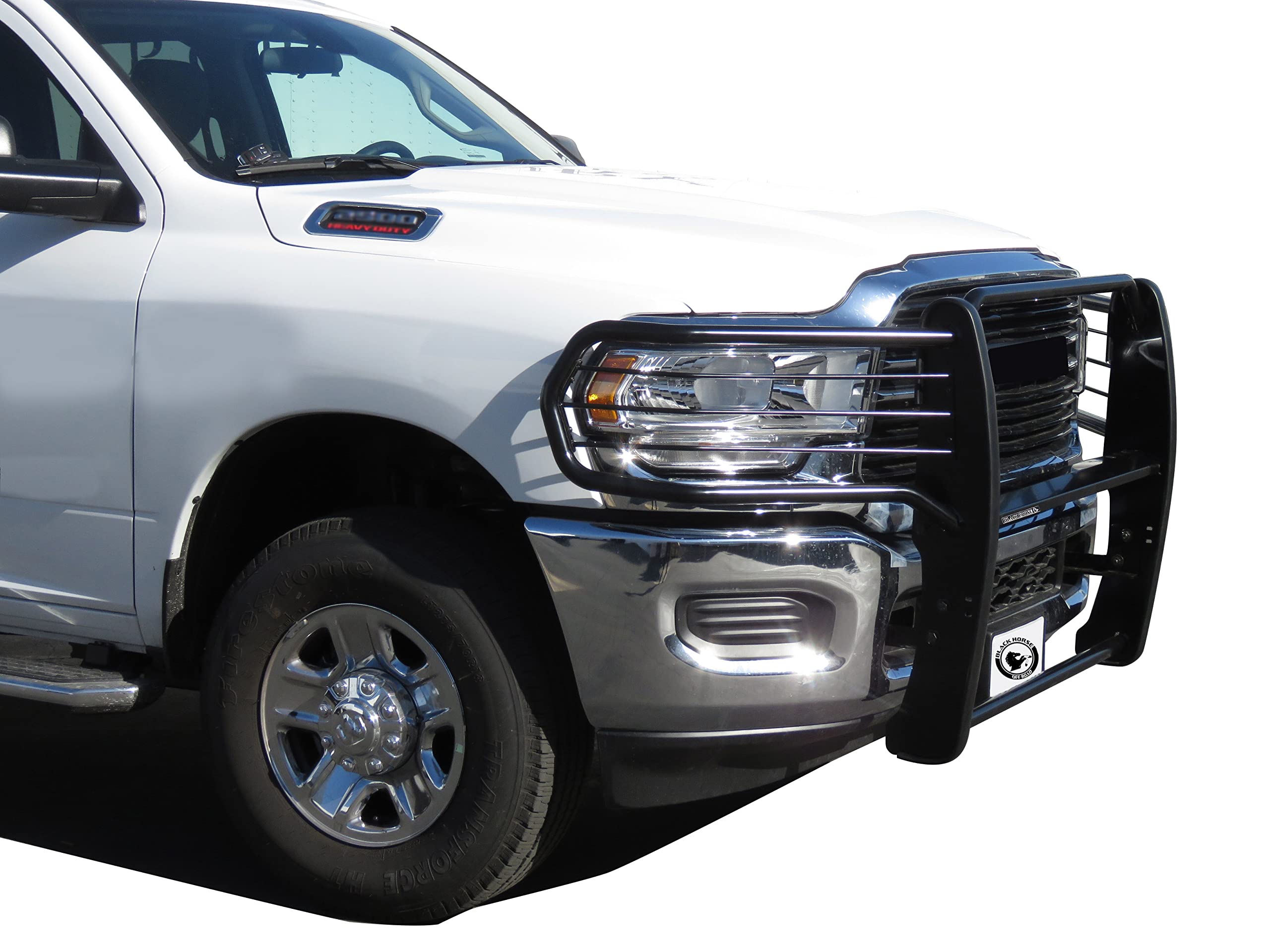 Grille Brush Black Horse Bumper Guard Modular Compatible with 19-24 Ram 2500|19-24 Ram 3500 (Excl. Power Wagon Trim)-17DG113MA