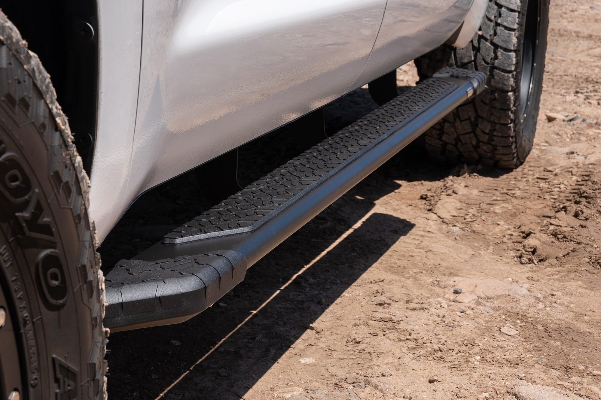 Raptor Series Steps Running Boards 5in Treadsteps Black Aluminum Compatible with 07-21 Tundra CrewMax
