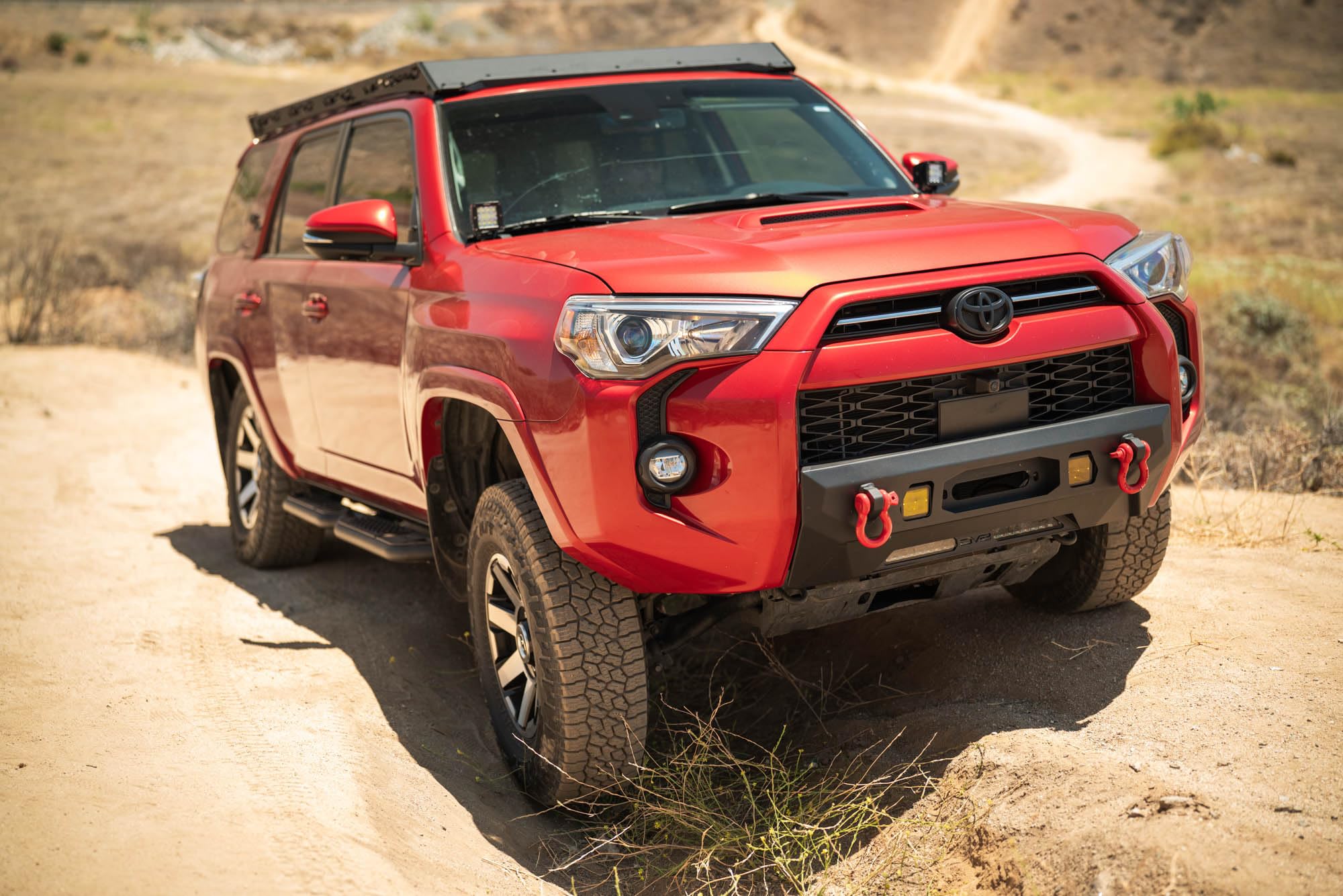 OE Plus DV8 Offroad Side Steps for 2010-2024 Toyota 4Runner | Anti-Slip Design | Provides Protection from Light Trail Debris | Retains OEM Ground Clearance | Fully Bolt-On Installation | Steel