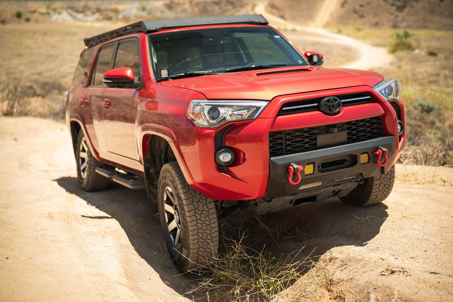 OE Plus DV8 Offroad Side Steps for 2010-2024 Toyota 4Runner | Anti-Slip Design | Provides Protection from Light Trail Debris | Retains OEM Ground Clearance | Fully Bolt-On Installation | Steel
