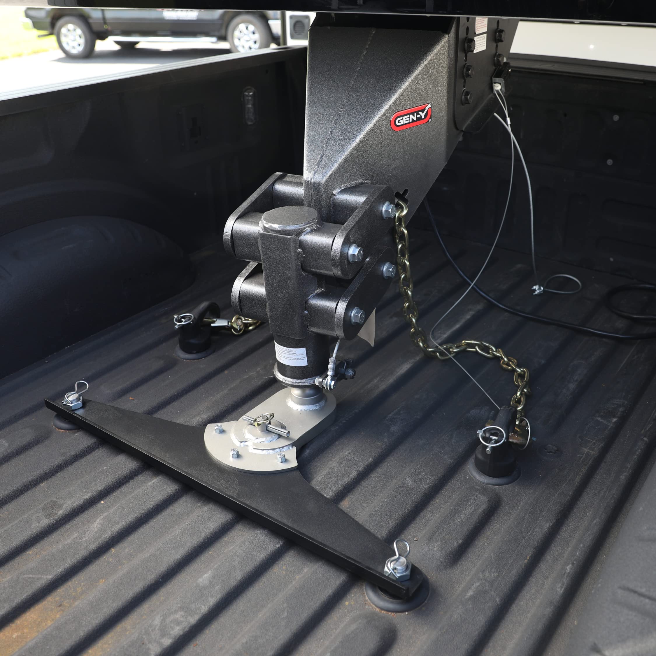 GoosePuck GEN-Y GH-21001 5" Offset Gooseneck Ball for OEM Puck Mount System fits Ford 2017 to Current - 25,000 LB Towing Capacity