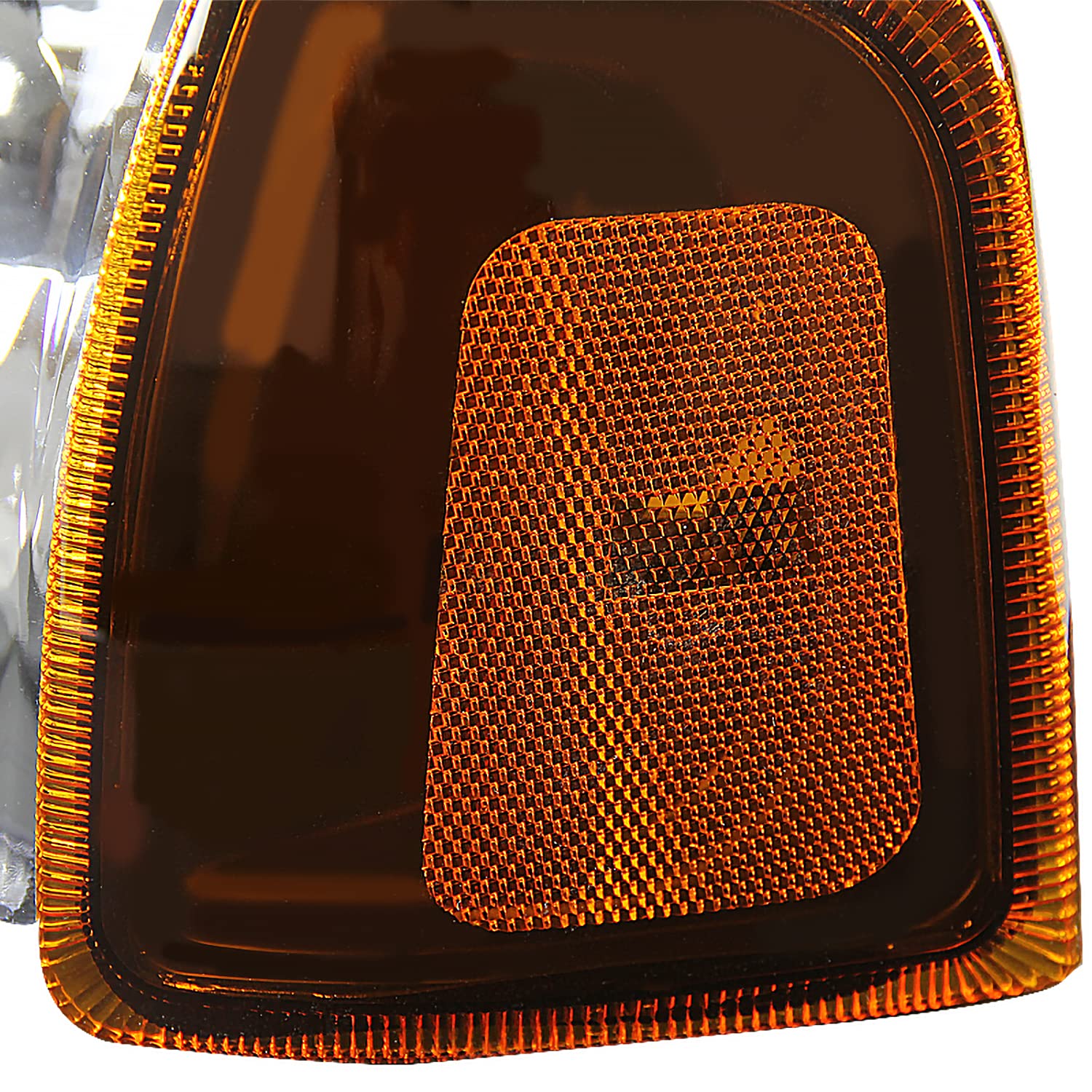 2LCLH-RAN01JM-RS SPEC-D TUNING made for and compatible with Ford Ranger Euro Diamond Black Headlights w/Amber Corner Lamps
