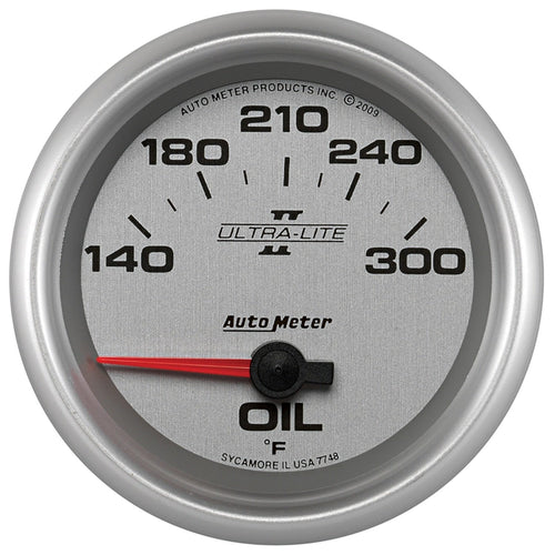 Auto Meter Ultra-Lite Pro II 2-5/8" 140-300 Degree F Short Sweep Electric Oil Temperature Gauge 7748