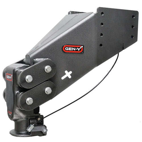 GEN-Y Hitch Fifth Wheel Rhino Pin Box with Gooseneck SnapLatch Coupler | 1,500-4,500 LBS Pin Weight Range - 30K LBS Towing Capacity - Compatable with 2 5/16" Gooseneck Ball - Silver