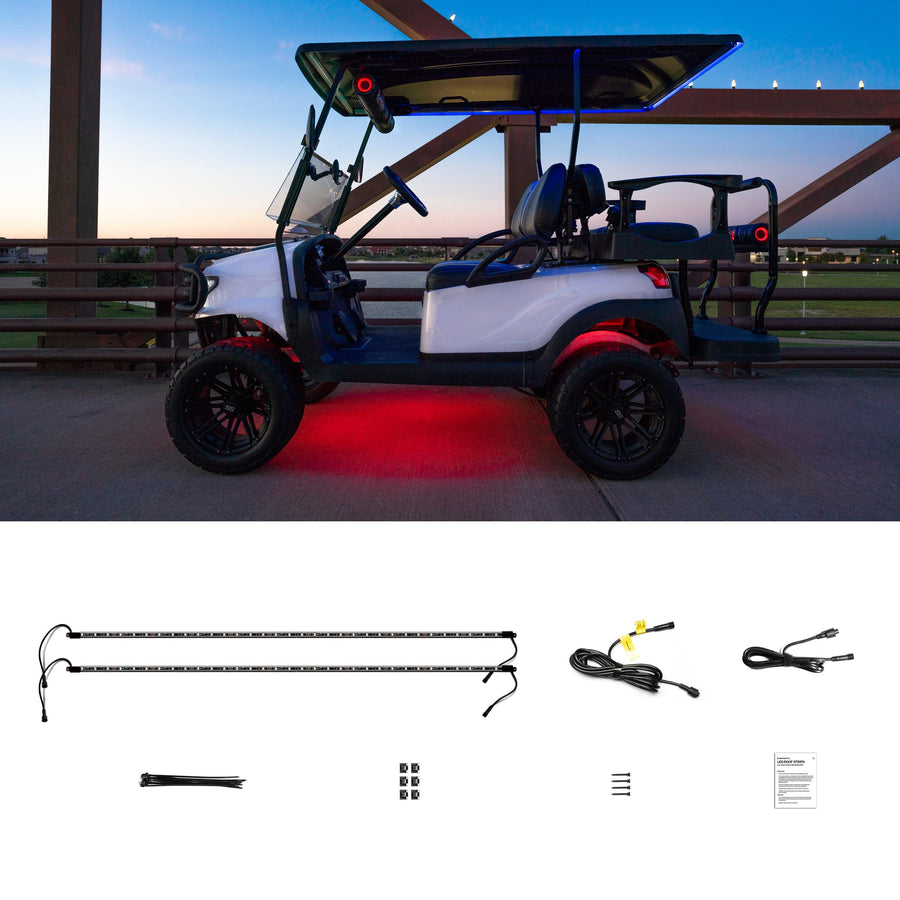ExtremeStrip by ECOXGEAR SoundExtreme Roof Golf Cart Underglows Waterproof Dirt Proof LEDCast Compatible LED Accent Lighting