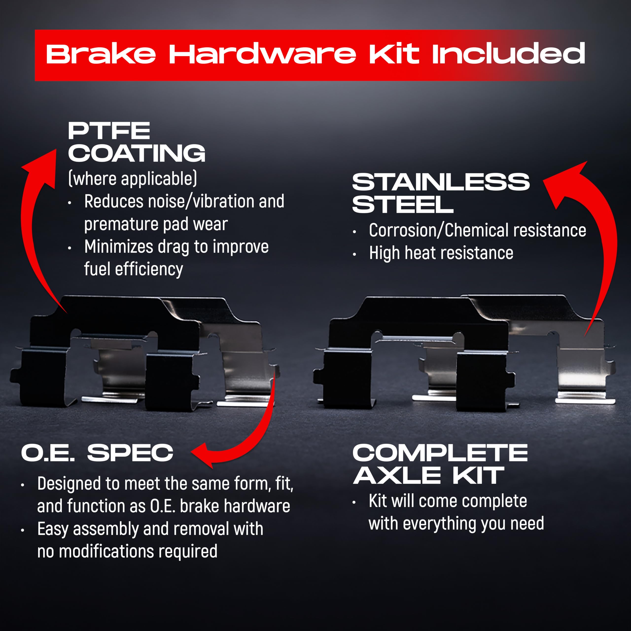 Brake Kit R1 Concepts Front and Rear For 1991-1995 Chrysler LeBaron, Dodge Spirit, Plymouth Acclaim| Drilled Slotted Brake Rotors| Ceramic Brake Pads and Rotors Kit|Hardware included