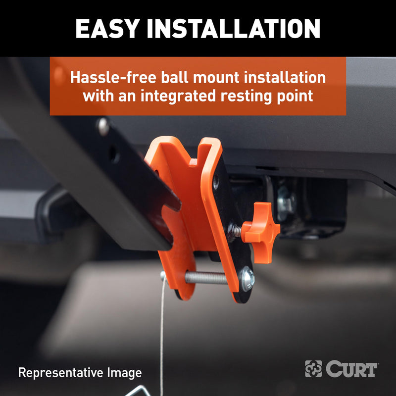 CURT ActiveLink Hitch Ball Mount 18416, Fits 2-Inch Trailer Couplers, 3,500 Pounds GTW