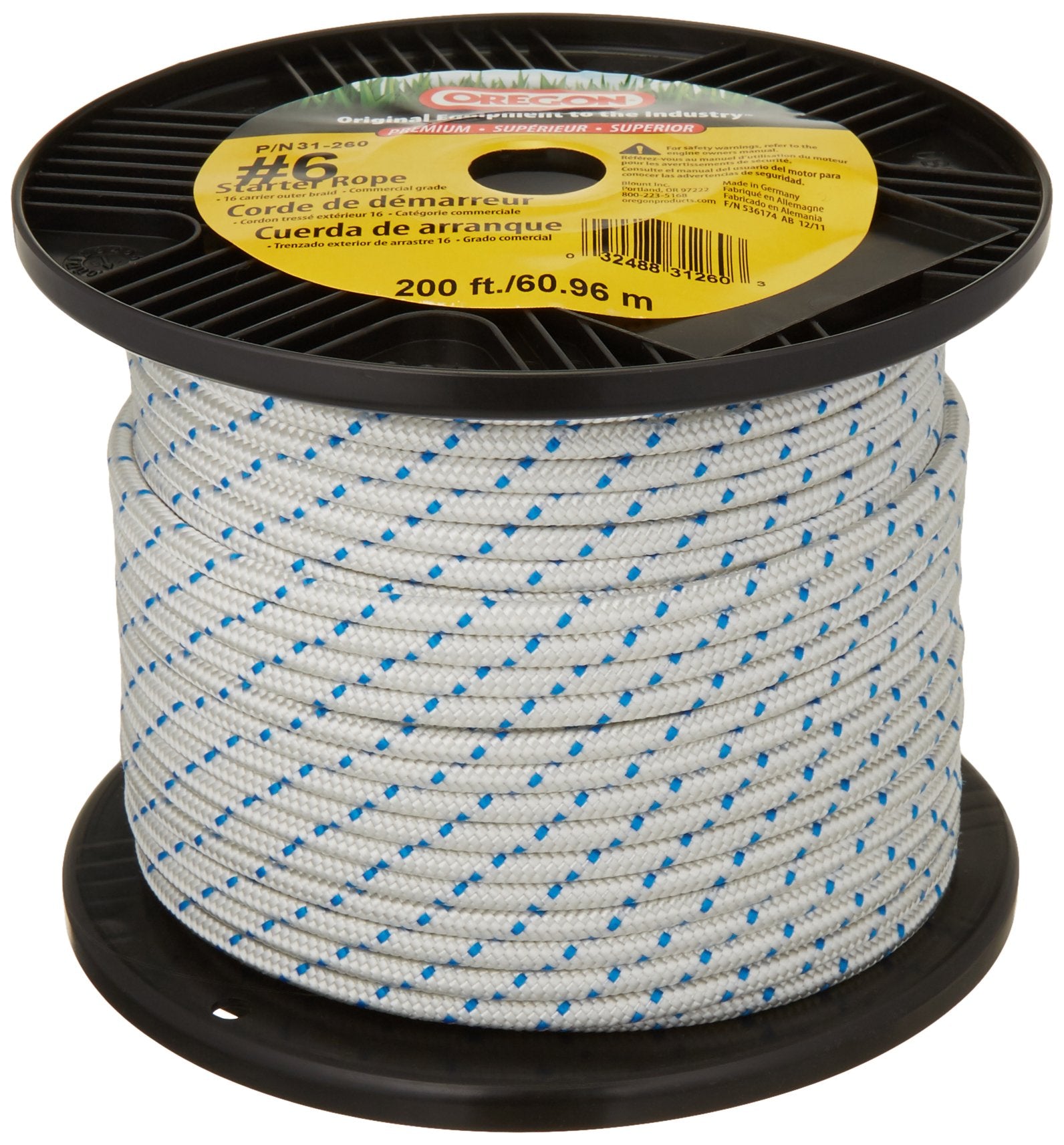 31-260 Oregon 3/16" by 200' Starter Rope for Briggs Engines
