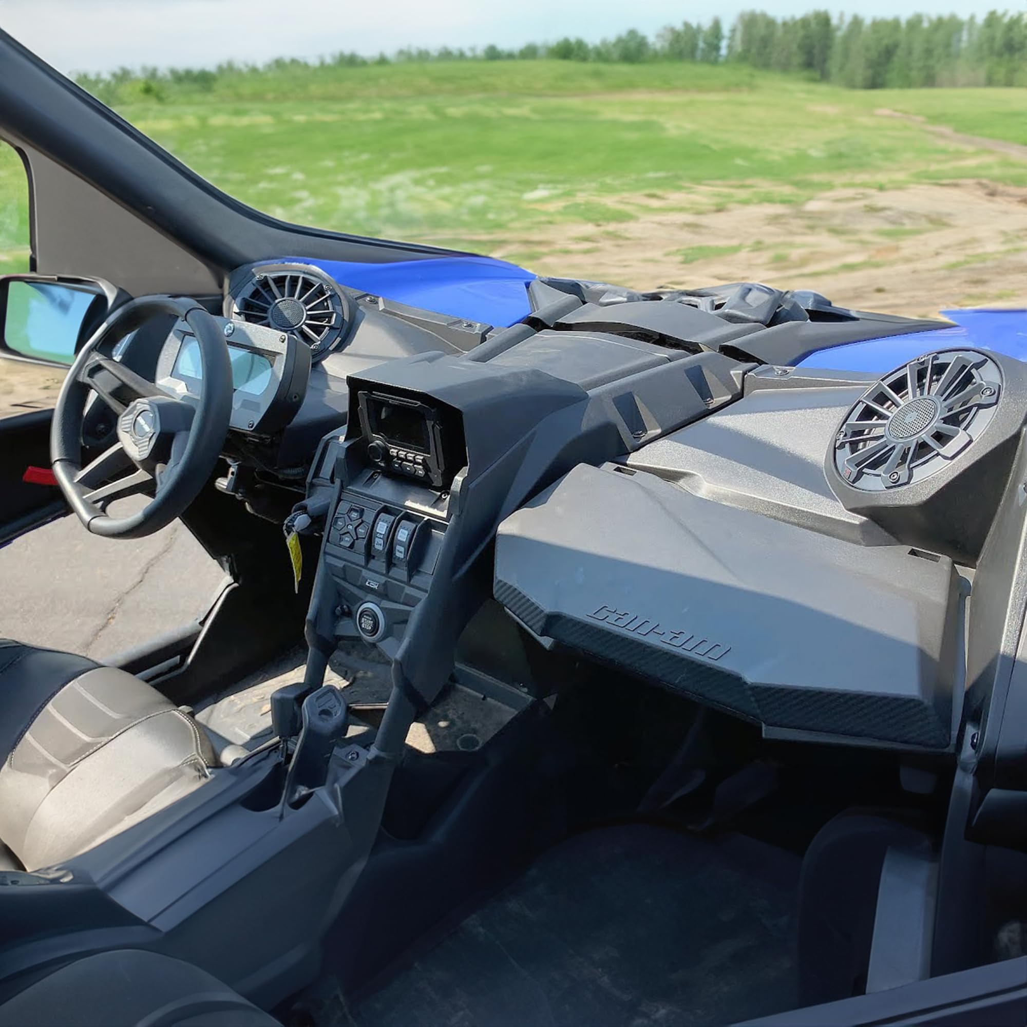 Stage 5 MB Quart 1800 Watt Can Am X3 Tuned, Premium Complete Audio Car Speakers Sound System Utility Terrain Vehicles, Off Road, Black