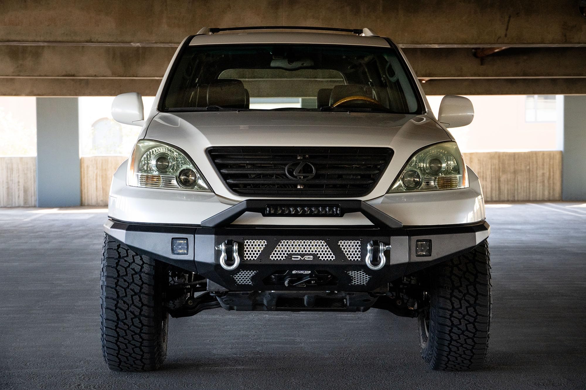 Bull Bar with LED Light Bar Mount DV8 Offroad fits most MTO Series Front Bumpers | Steel Construction | Accommodates 13-inch Elite Series Light Bar