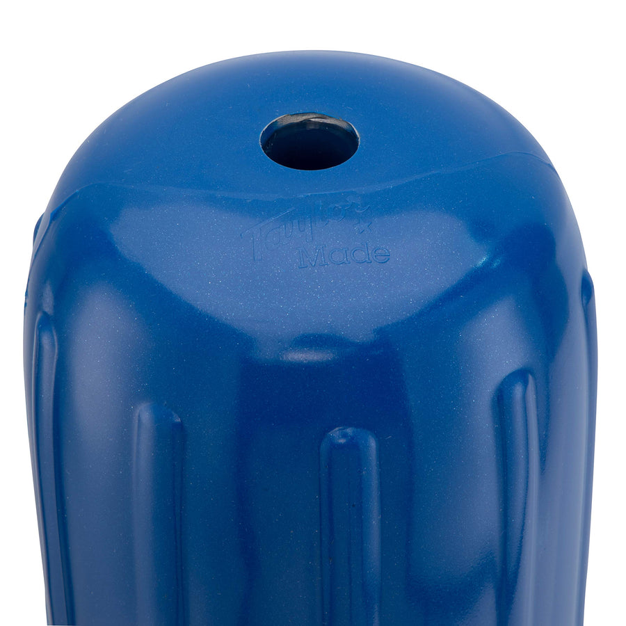 Big B Inflatable Vinyl Boat Fender Taylor Made Products with Center Rope Tube 8 inch x 20 inch, Blue
