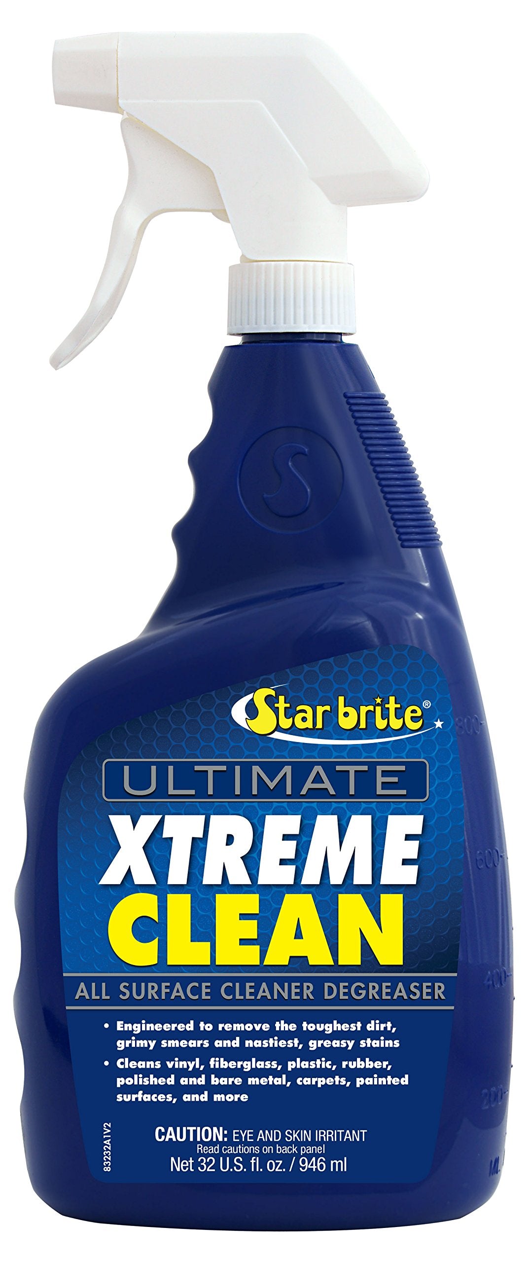 Ultimate Xtreme Clean STAR BRITE - High-Performance All-Surface Cleaner Degreaser, Ideal for Aluminum, Fiberglass, Plastic, Chrome, Stainless, Leather, and Rubber Surfaces - 32 OZ (083232)