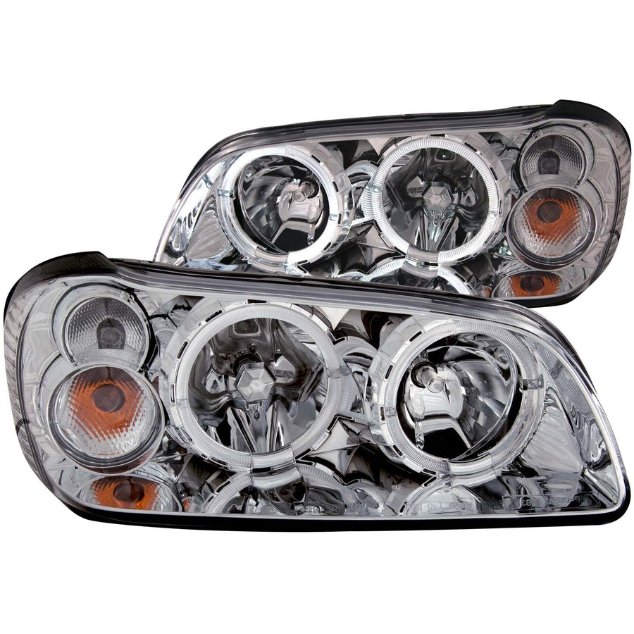 Nissan Maxima Anzo USA 121202 Chrome Clear With Halos Headlight Assembly - (Sold in Pairs)