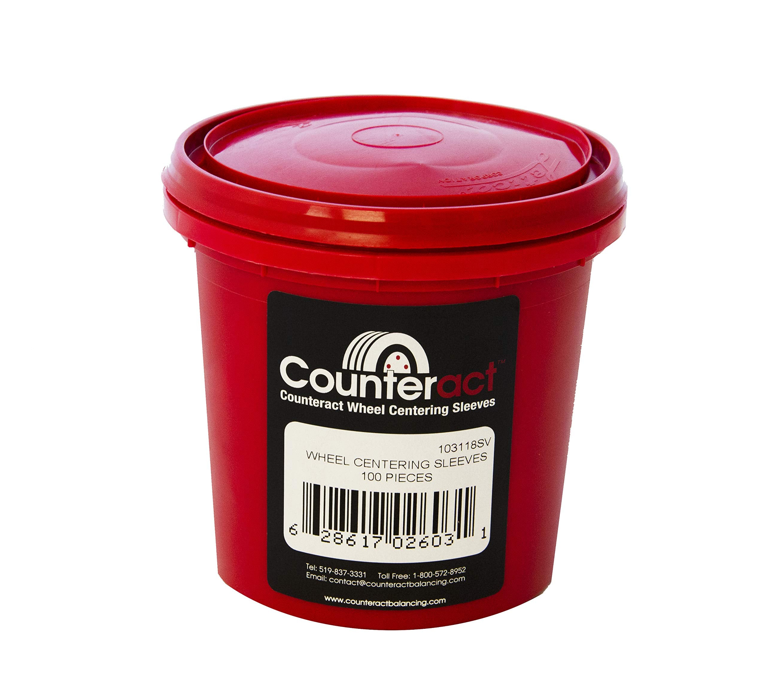 Wheel Centering Sleeves Counteract (100PK, 22mm)