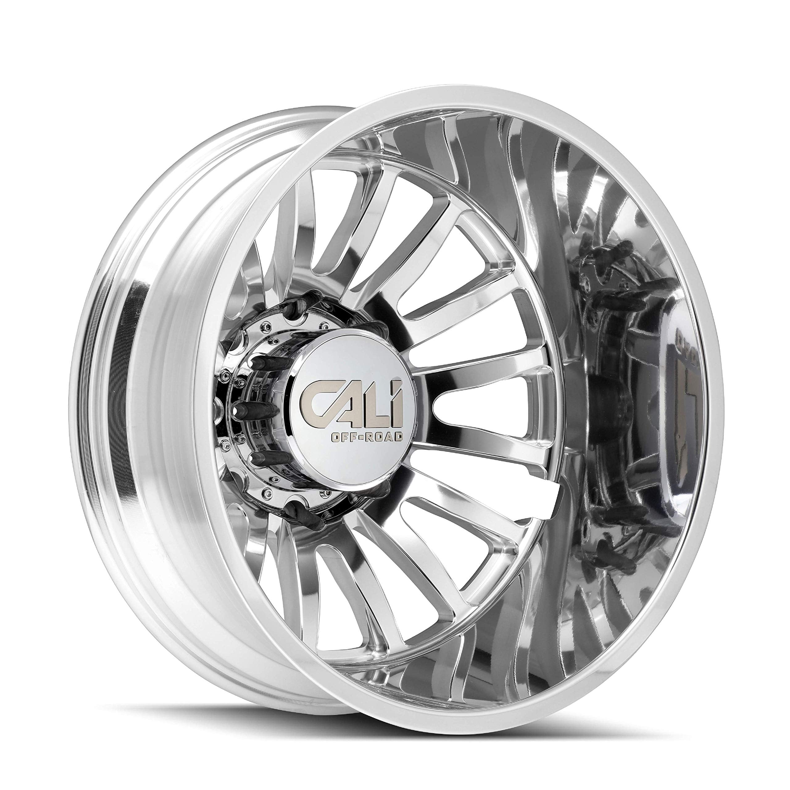 SUMMIT CALI OFF-ROAD 9110D-2879PMR232 Dually Rear Lifted 9110 Polished/Milled Spokes 20X8.25 8-210 -232mm 154.2mm