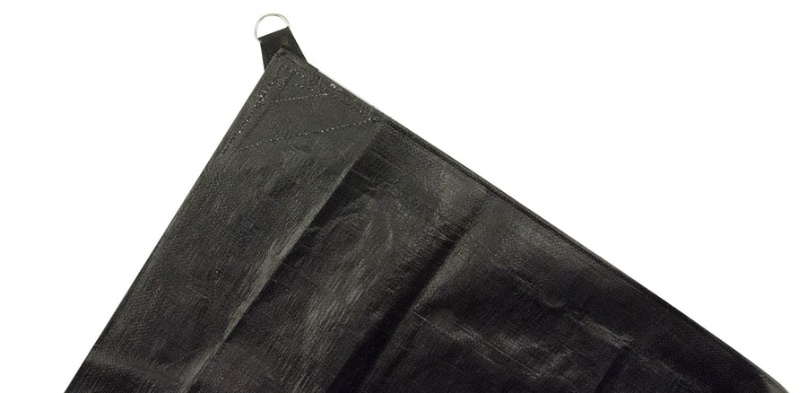 Black Erickson Industrial Grade Truck/Trailer Poly Tarp, 12' x 20', 1 Pack