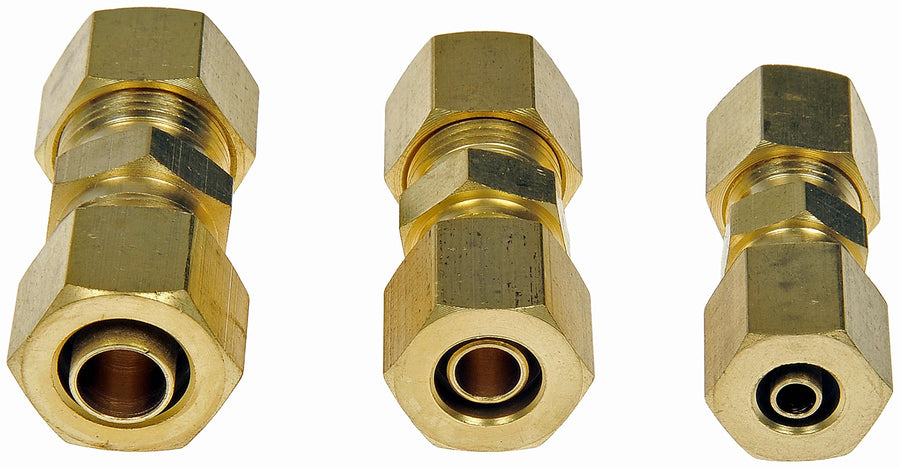 Dorman Fuel Line 800-145 Compression Union That Adapts Nylon To Nylon Tubes, 3 Pack Universal Fit