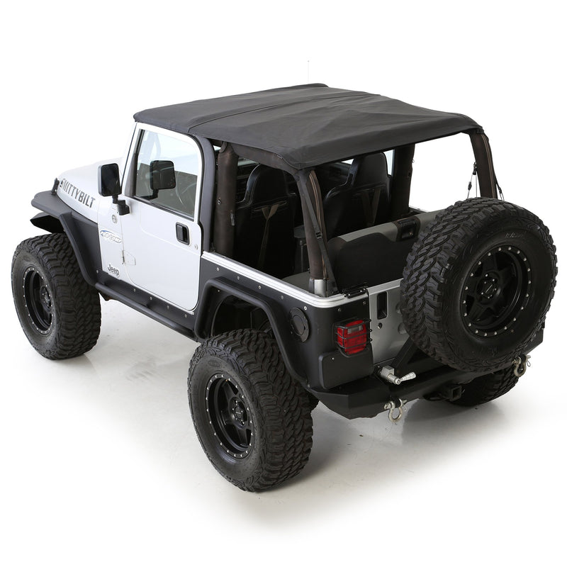 XRC Smittybilt Rear Bolt-on Flares for TJ - 76875, Textured Black