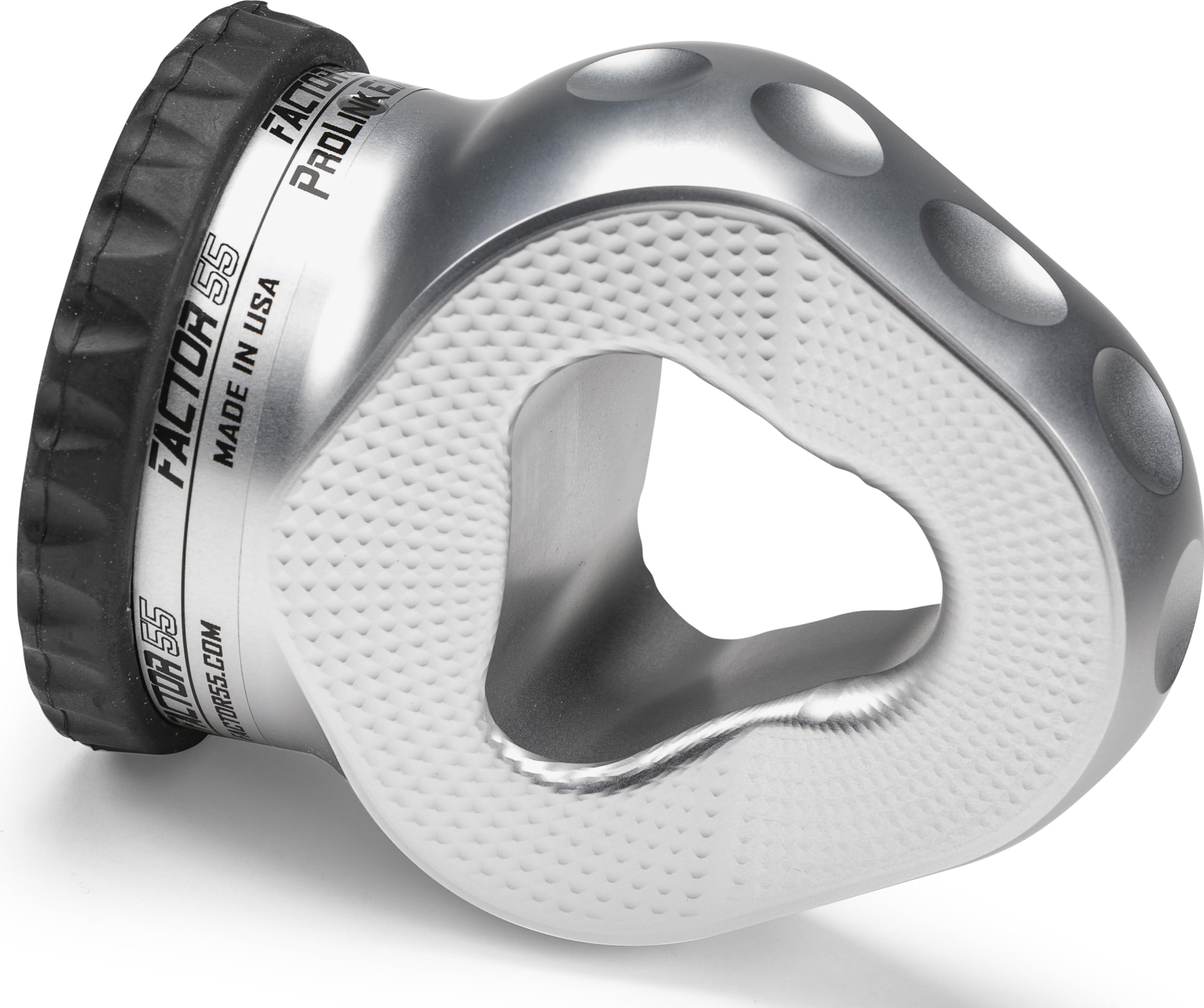 Factor 55 E Prolink Titanium Double Shear Pin, Designed for Steel Cables and Synthetic Winch Ropes up to 3/8" Diameter - Silver