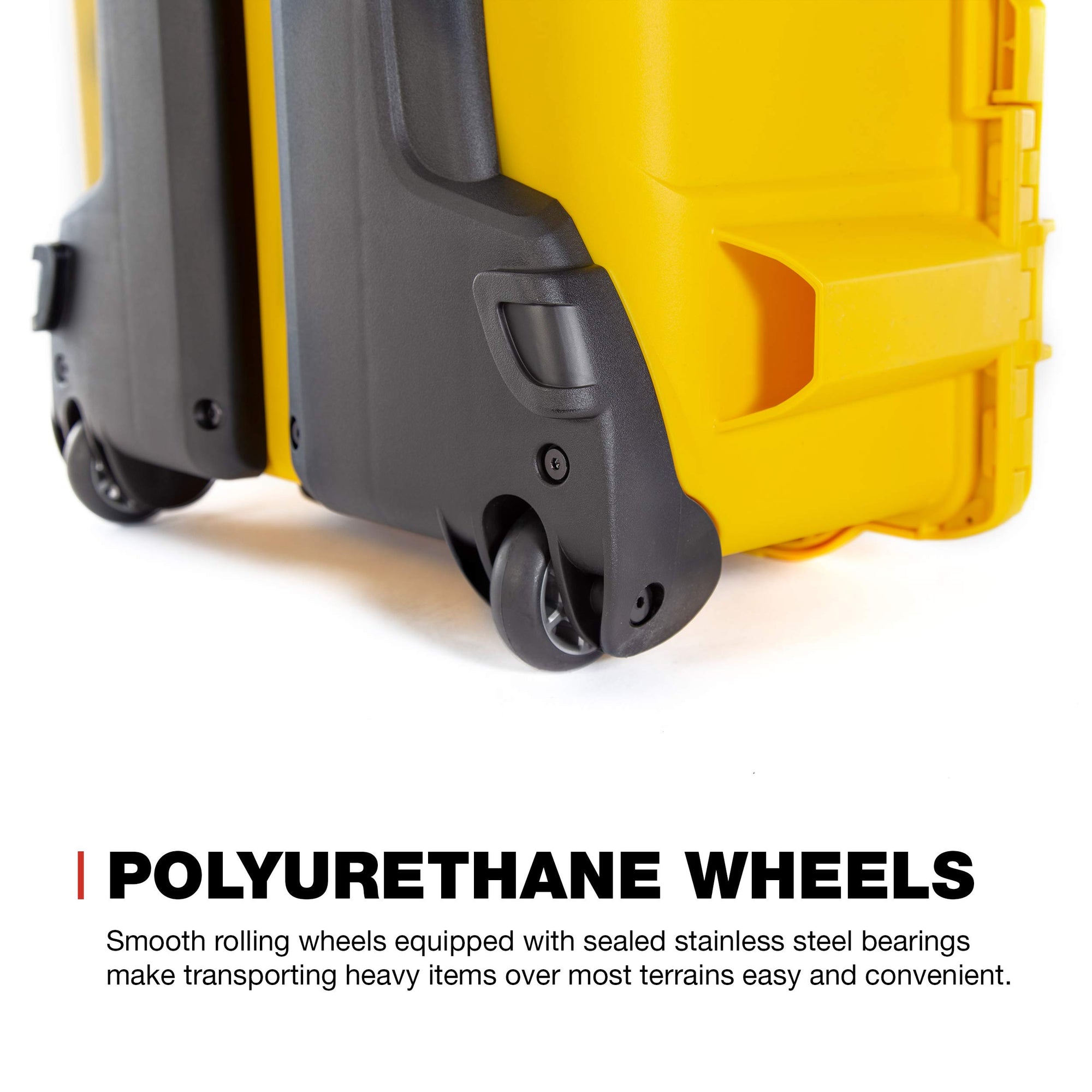 Waterproof Nanuk 955 Hard Case with Wheels - Empty - Yellow
