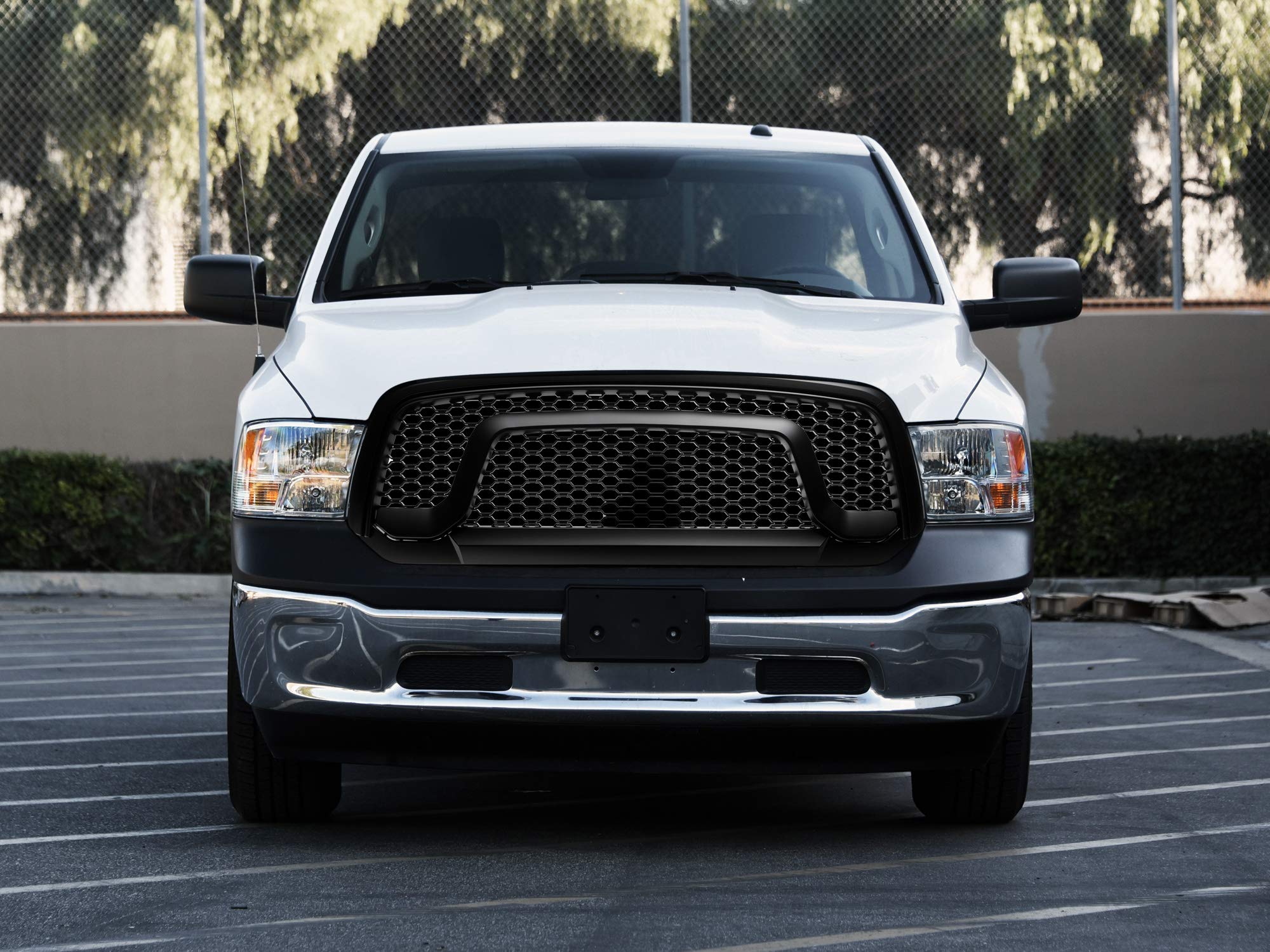 OE Style Armordillo USA Grille Fits 2013-2018 Dodge Ram 1500-Matte Black