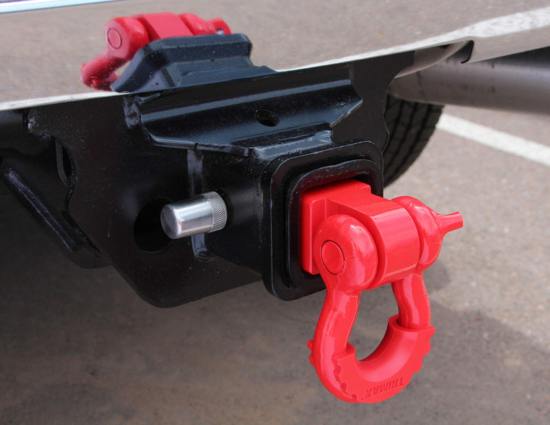 D-Ring Trimax TDRRHR Receiver Hitch (Red)
