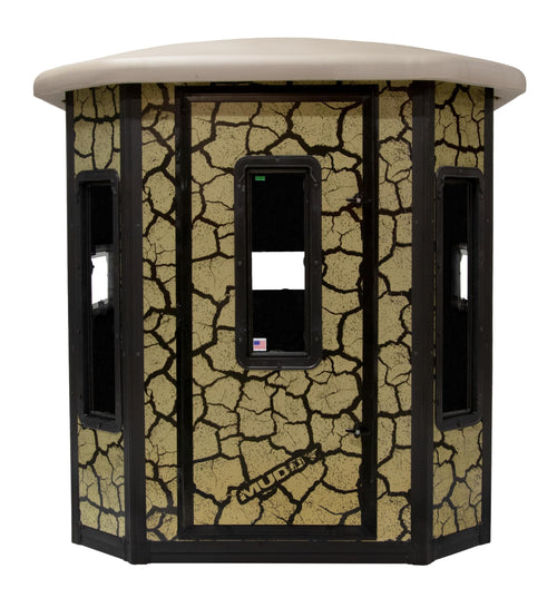 Bull Blind Box/Steel CONSTUCTION/Cracked MUD CAMO Wall