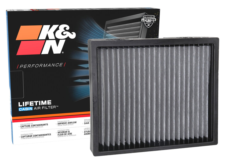 Cabin Air Filter K&N LIFETIME: Premium, Washable, Clean Air for your Cabin: Compatible with 2014-2025 Acura/Buick/Chervolet/Cadillac: (See Product Description for Select Models), VF2071