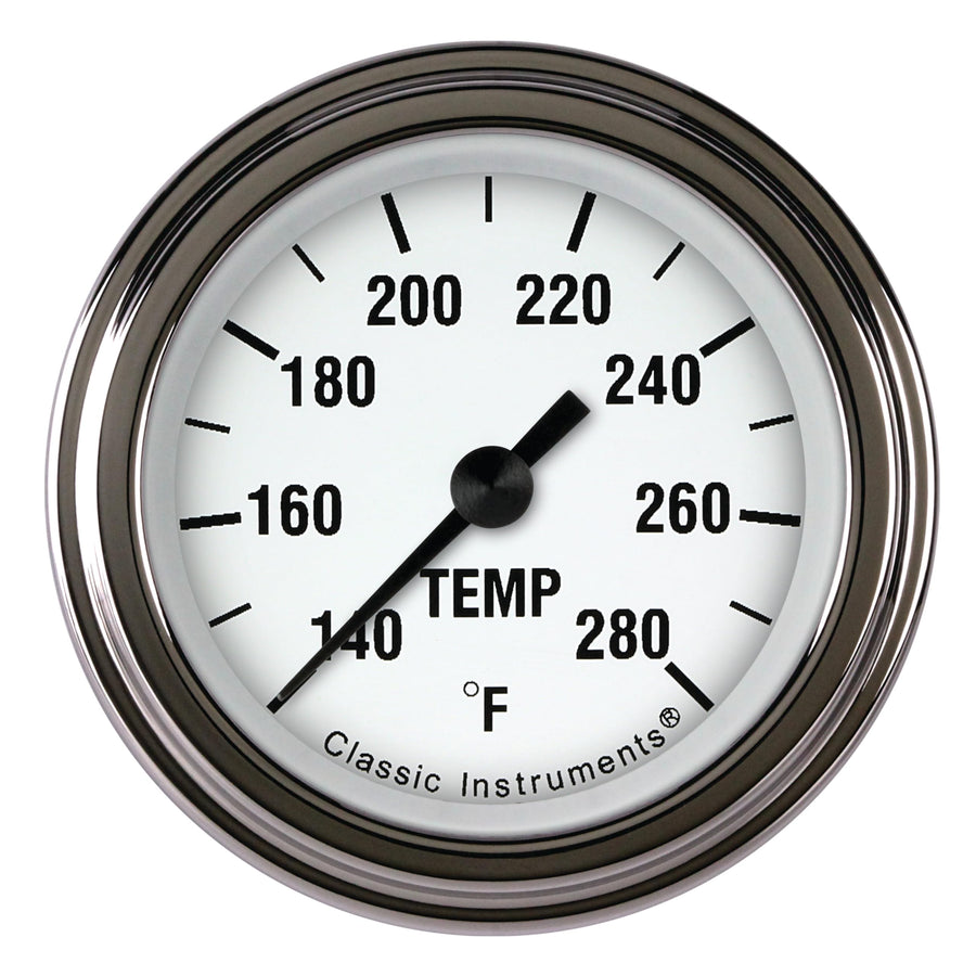 White Hot Classic Instruments WH126SLF-02 2 1/8" Water Temperature Gauge Full Sweep 1/8"