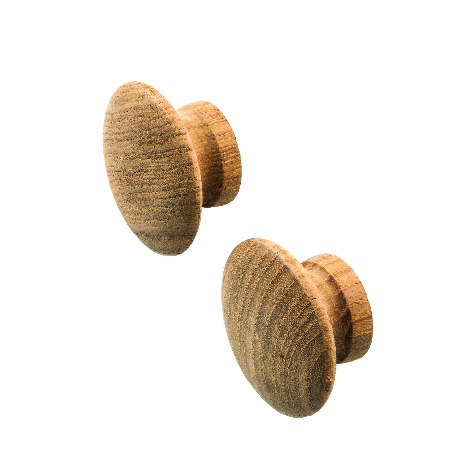 Teak Whitecap Round Drawer Knob (Pair)