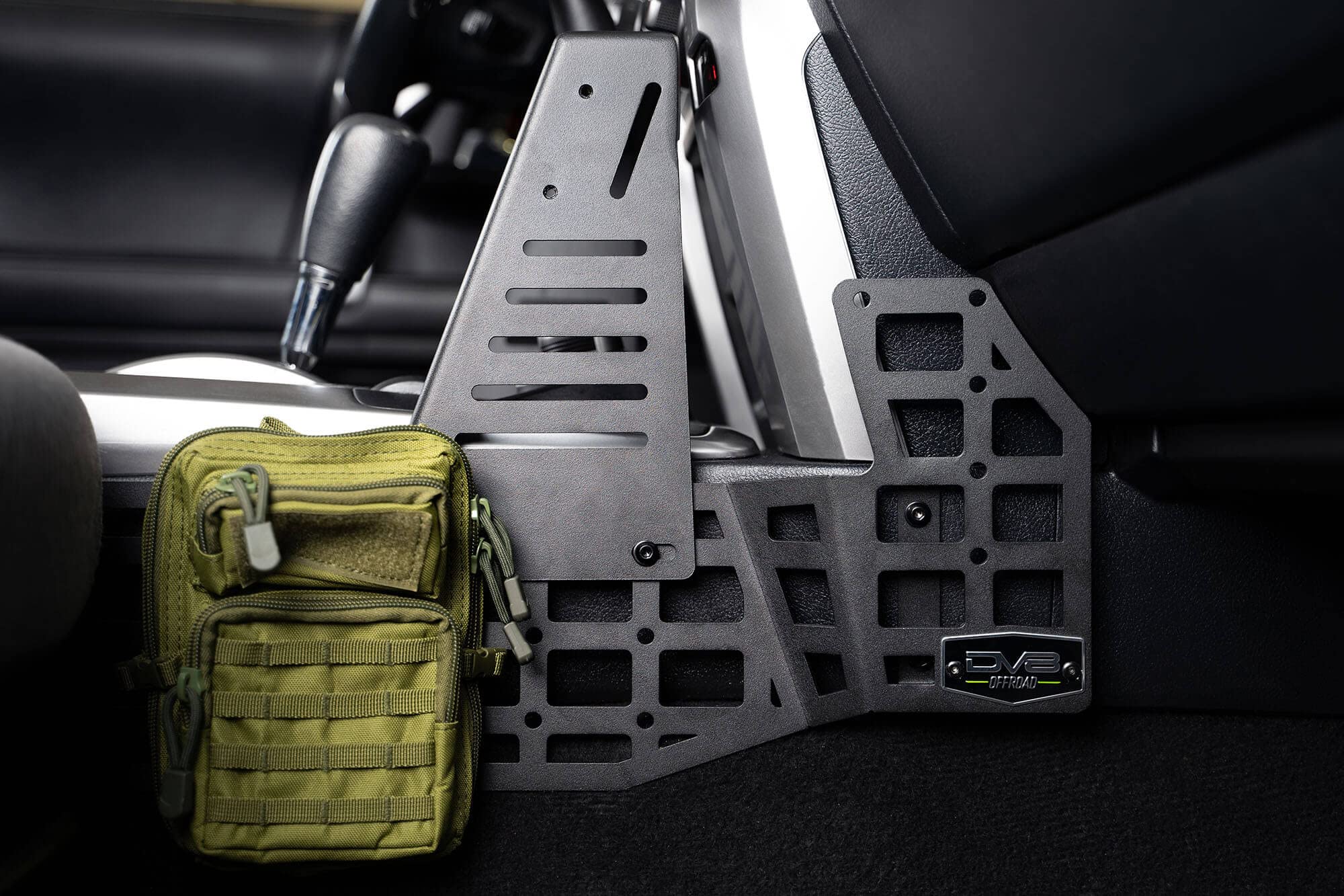 DV8 Offroad Molle Panels & Center Console Device Mount for 2010-2024 Toyota 4Runner 5th Gen | Mount for Cell Phone, GPS, Radio, & Other Accessories | Automatic & Manual Transmissions
