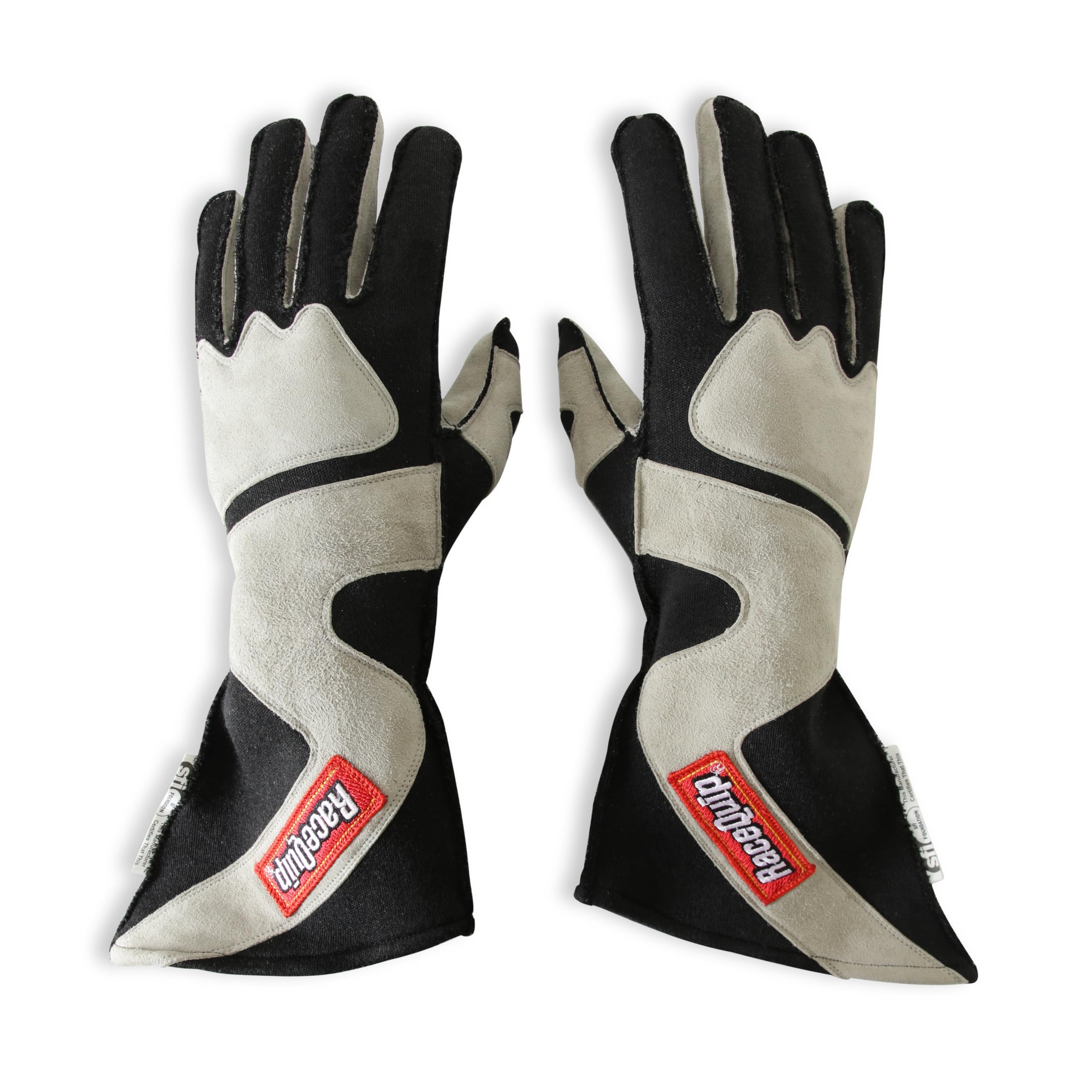 359603RQP RaceQuip® Driving Gloves 359 Series - SFI 3.3/5 - Black/Gray - Medium