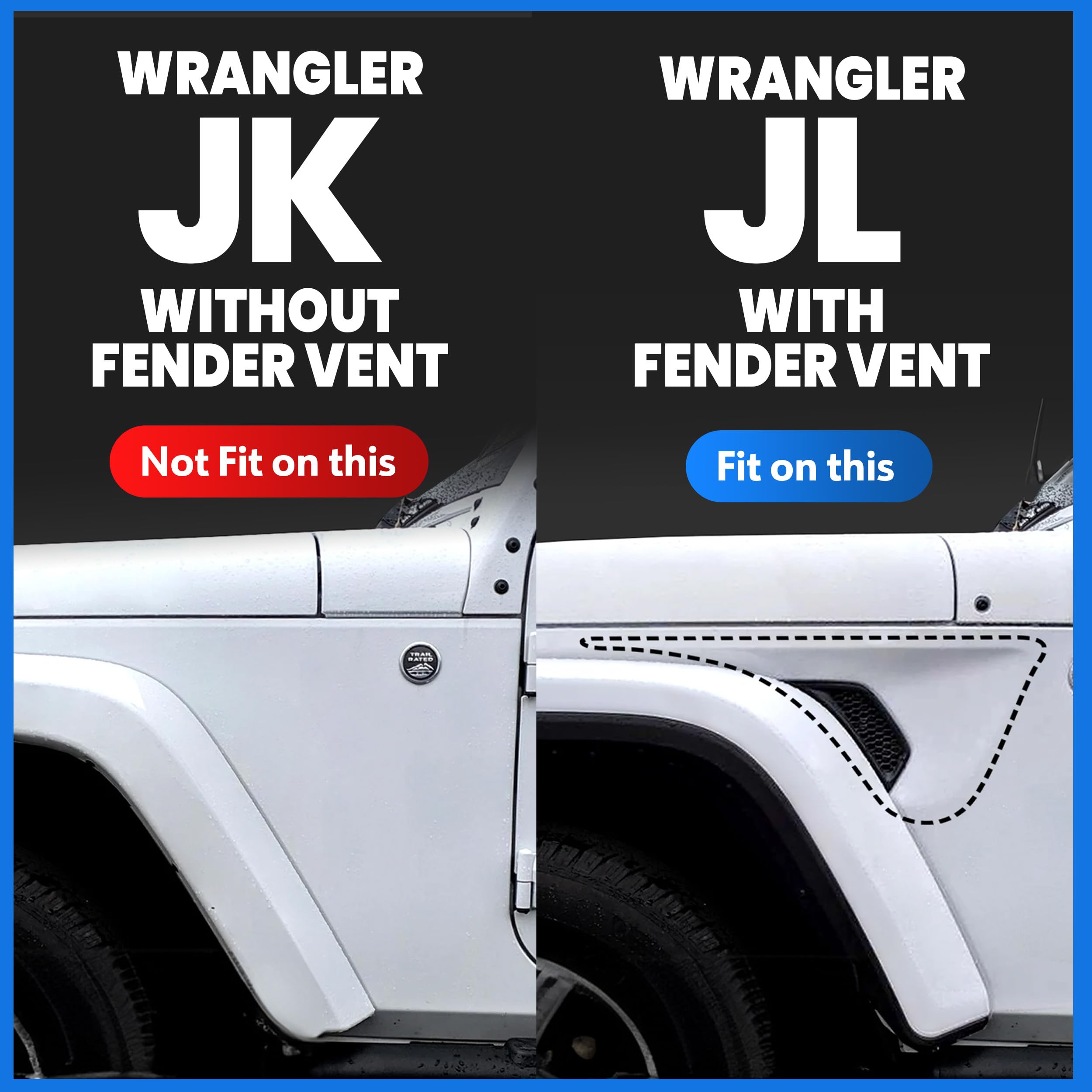 Tyger Auto LanderX Running Board 2007-2018 Compatible with Jeep Wrangler JK 4-Door (Exclude JL) | TG-LX3J82518 | Drop Step Side Step Rail Nerf Bars