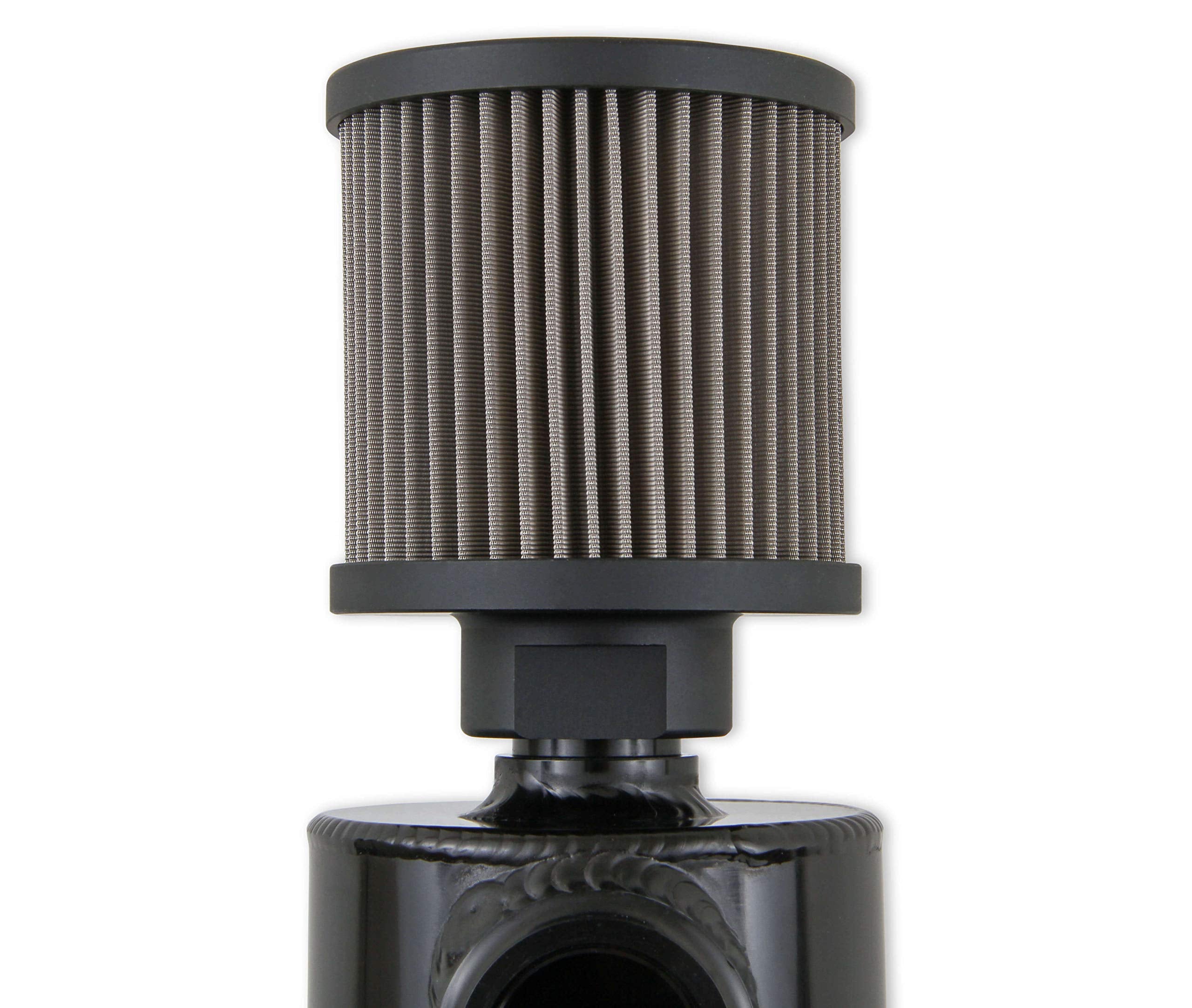 Catch Can Earl's W/An O-Ring Inlet & Filter-Blk