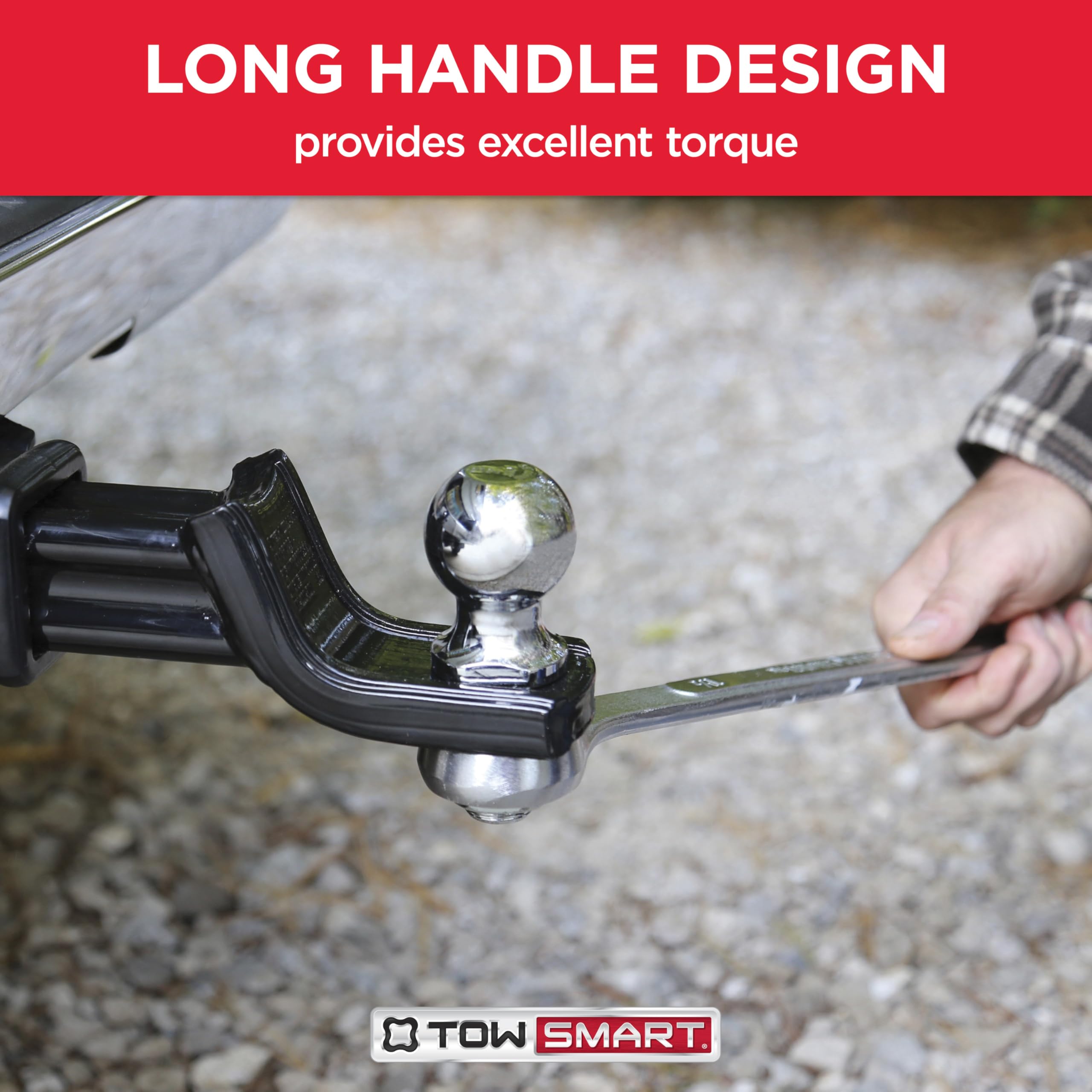 Torque TOWSMART Hitch Ball Wrench, Fits 1-1/8 in. and 1-1/2 in. Nuts