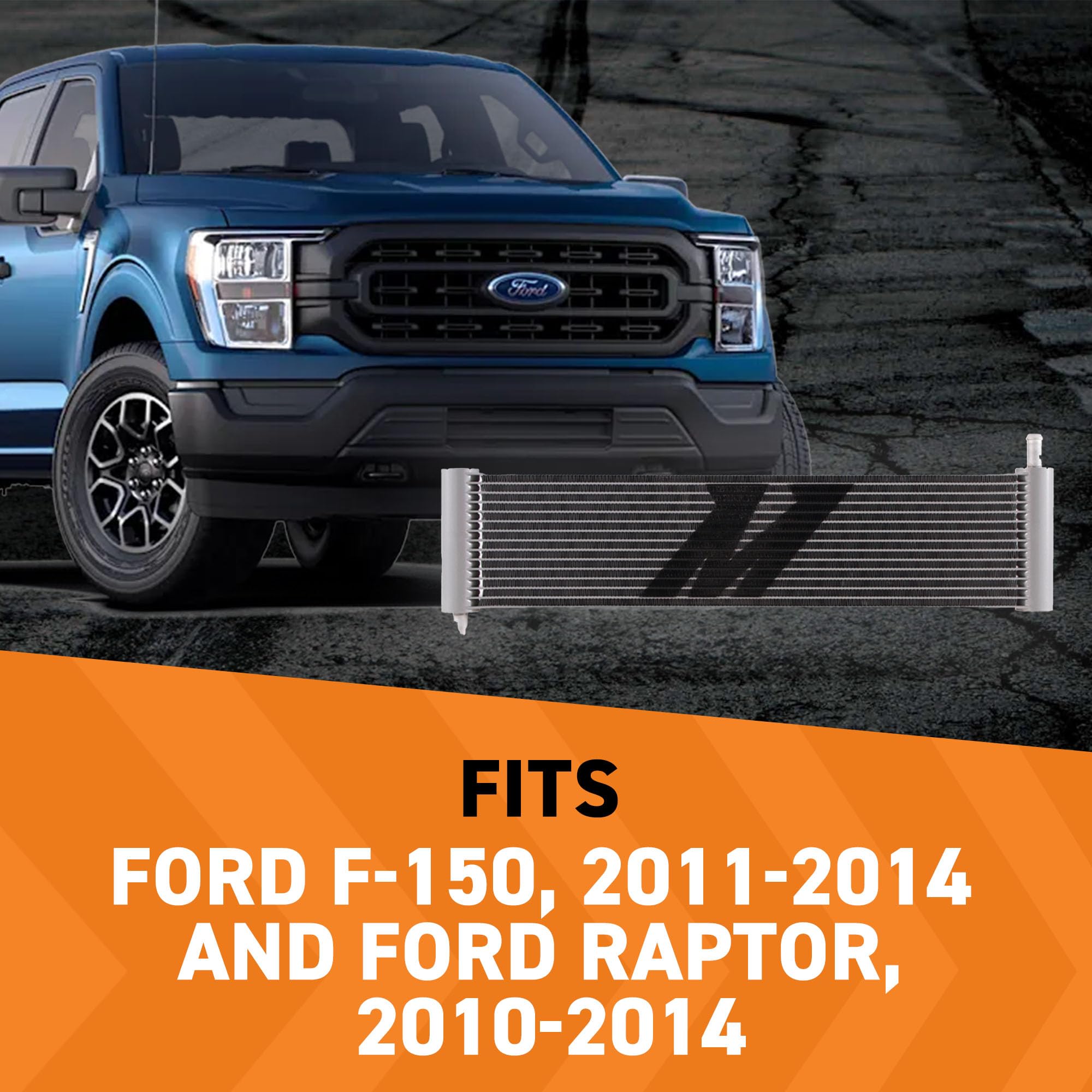 Mishimoto Transmission Cooler MMTC-F150-11SL, Compatible with Ford F-150, 2011-2014, and fits Ford Raptor, 2010-2014