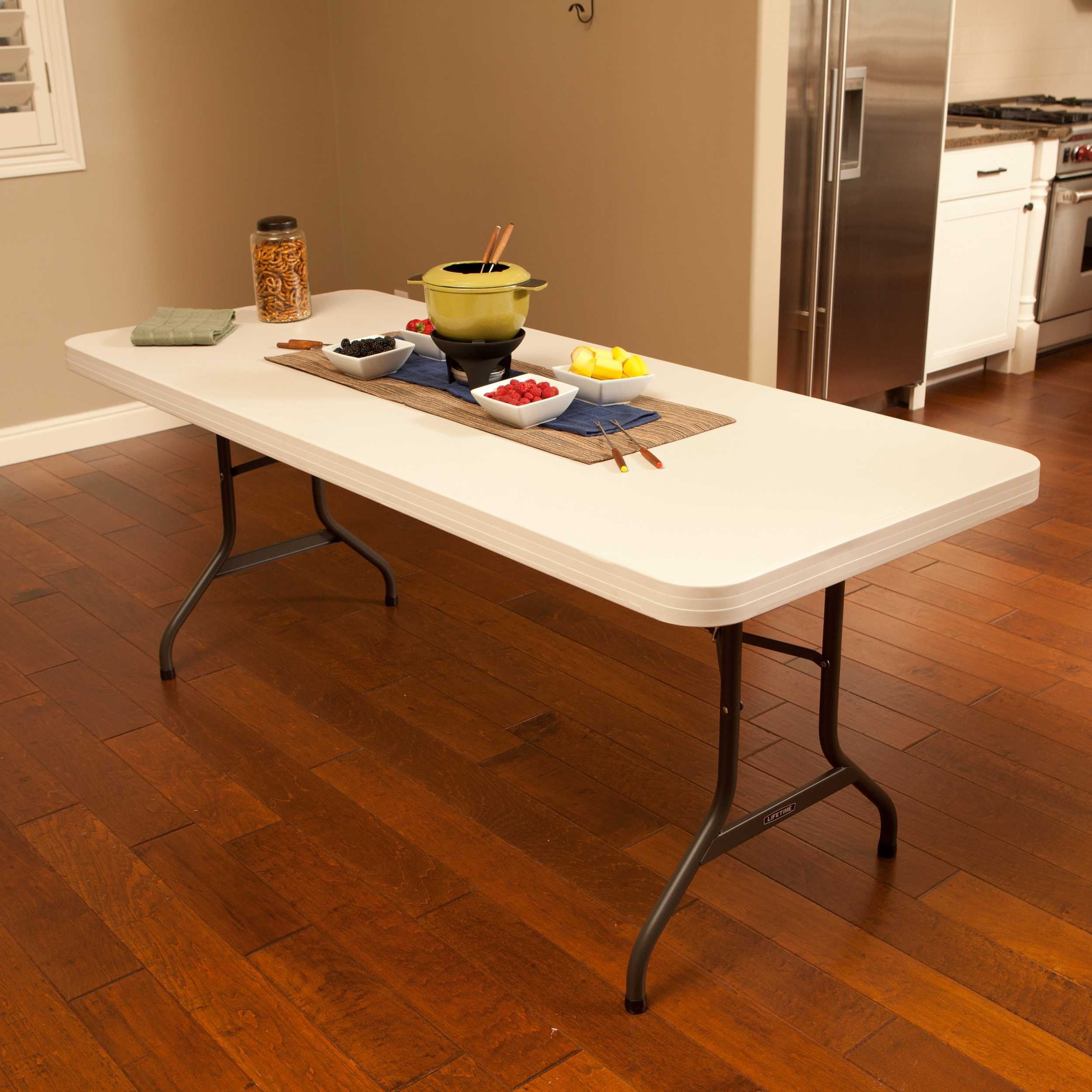 Folding Utility Table LIFETIME 22900, 6 Feet, Almond