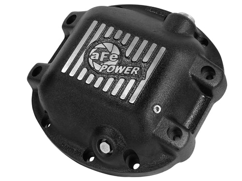 aFe POWER Rear Differential Cover Pro Series Black w/Machined Fins - #46-70192 - Jeep Wrangler (TJ/JK) 97-18