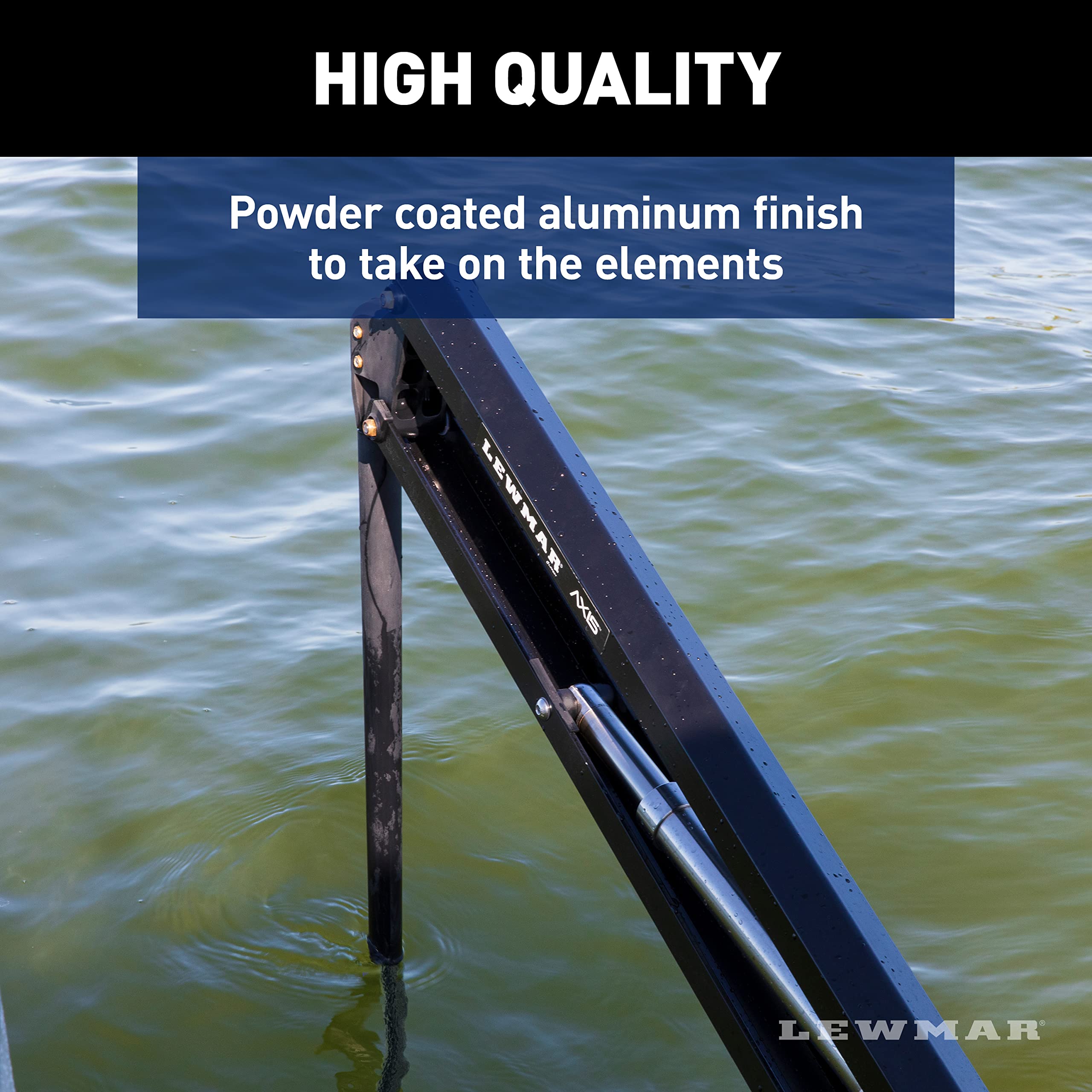Lewmar Shallow Water Axis Anchor for use in up to 7' of Water, 12V Electrically Powered, Remote Controlled Deployment, Four Bar Articulating Arm, for Powerboats up to 26', Black - 22108805