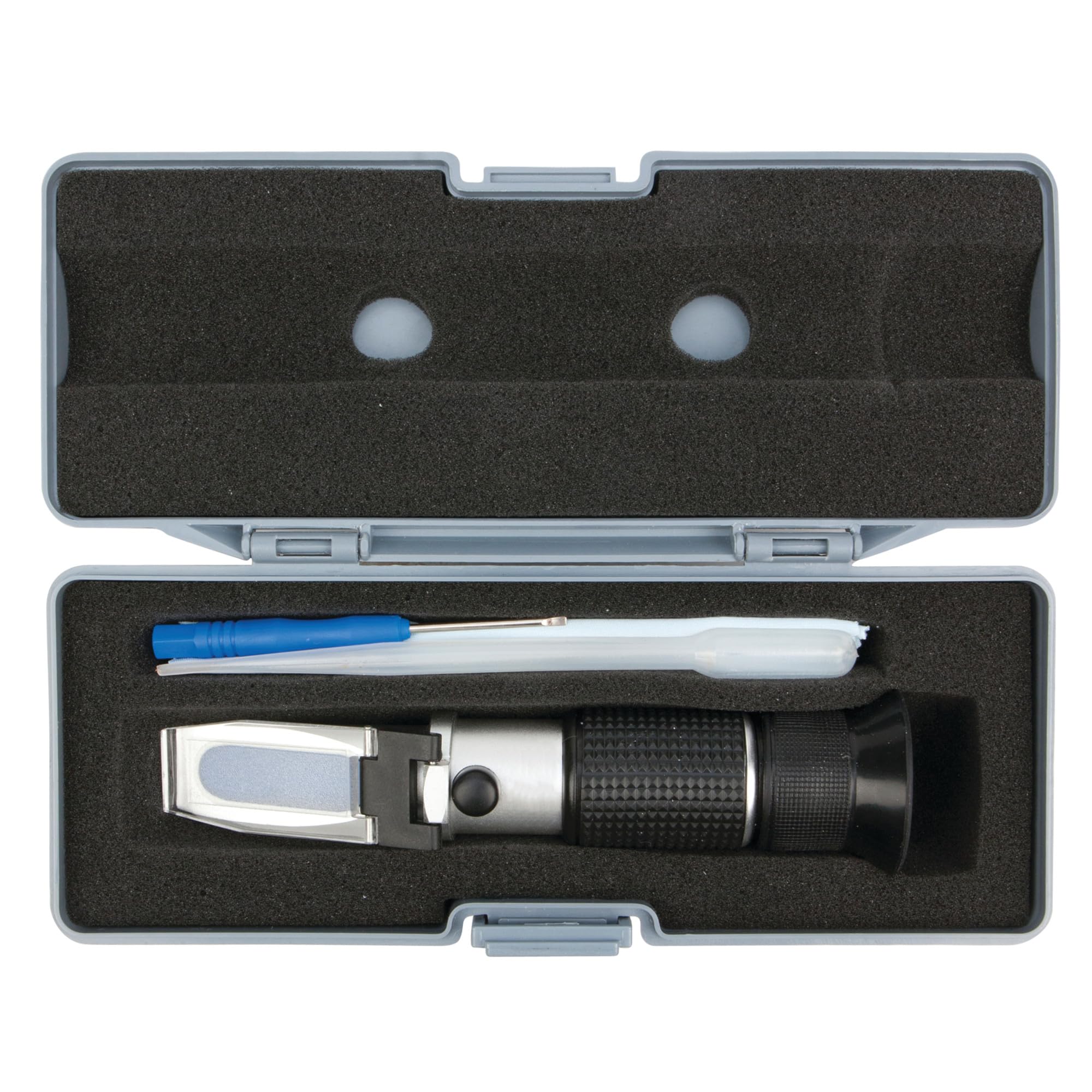 W80158 Performance Tool Multifunction Refractometer - Brix Scale, Measures DEF, Ethylene Glycol, Propylene Glycol, Battery Fluid, Anti-Freeze, Brewing Beer, Making Wine and More