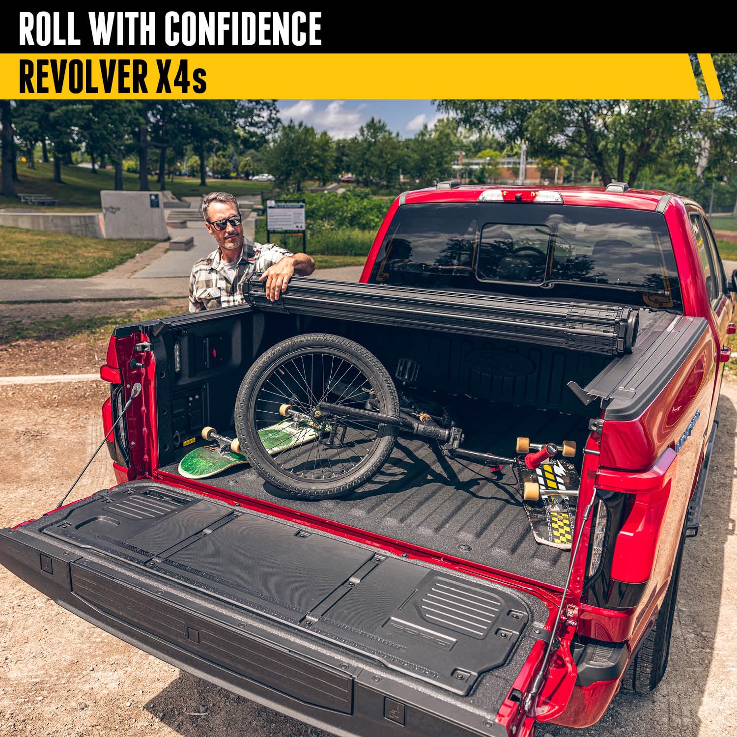 BAK Revolver X4s Hard Rolling Truck Bed Tonneau Cover | 80701 | Fits 5' Bed (60.3") 2020-2026 Jeep Gladiator