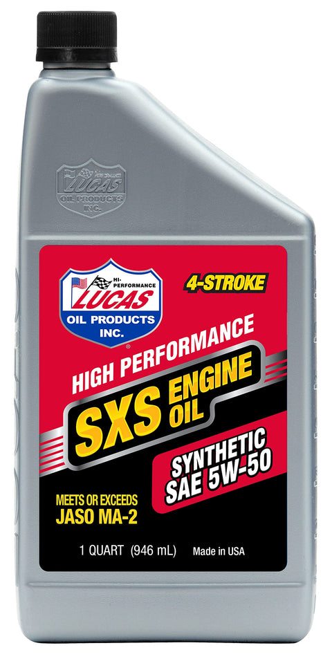 SAE 5W-50 Synthetic SXS Engine Oil/Quart