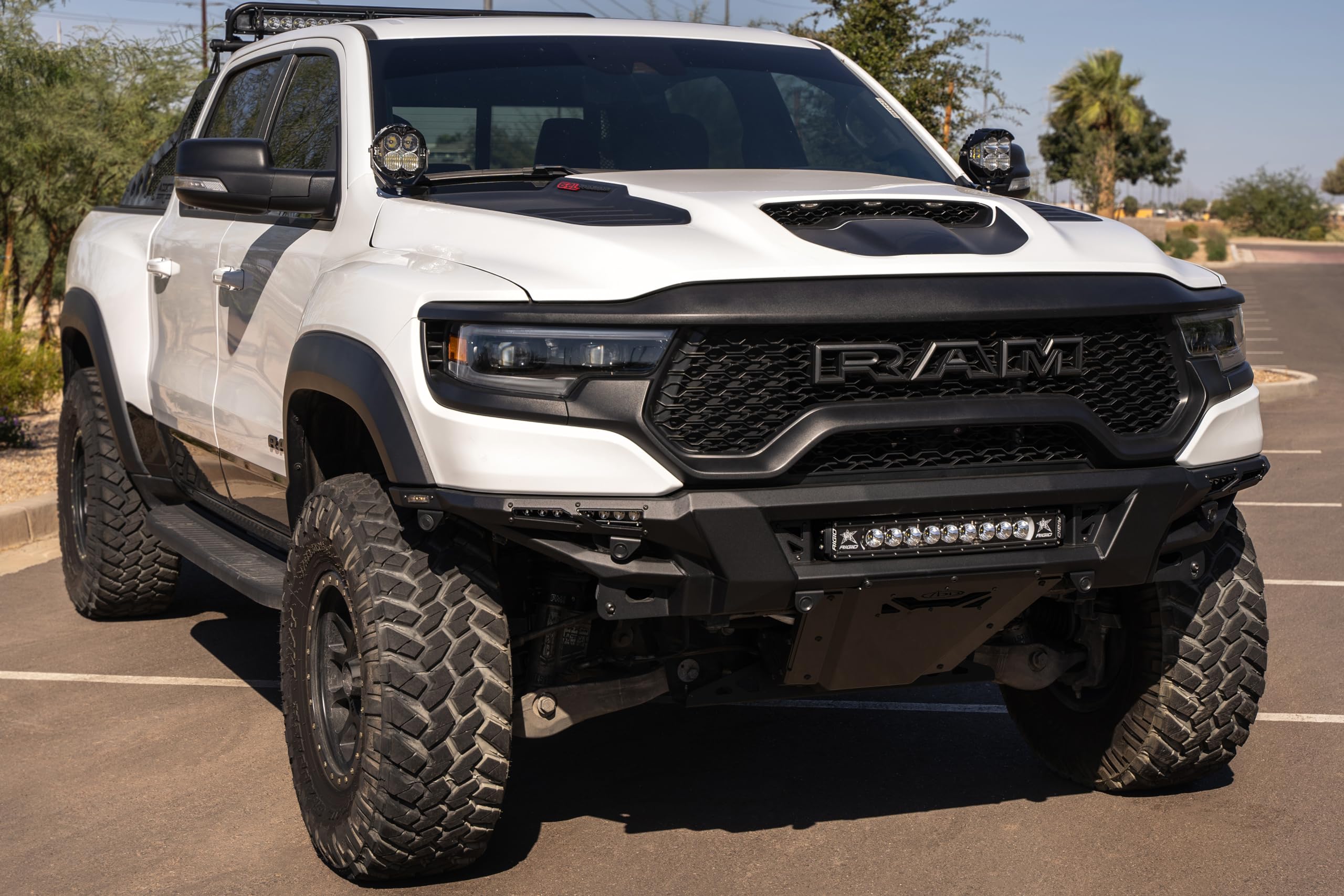Offroad Ditch Light Brackets for TRX Ram 1500 | Driver and Passenger Side Pair | Mounts up to 6" LED Light Pods on Each Bracket | Made in The USA