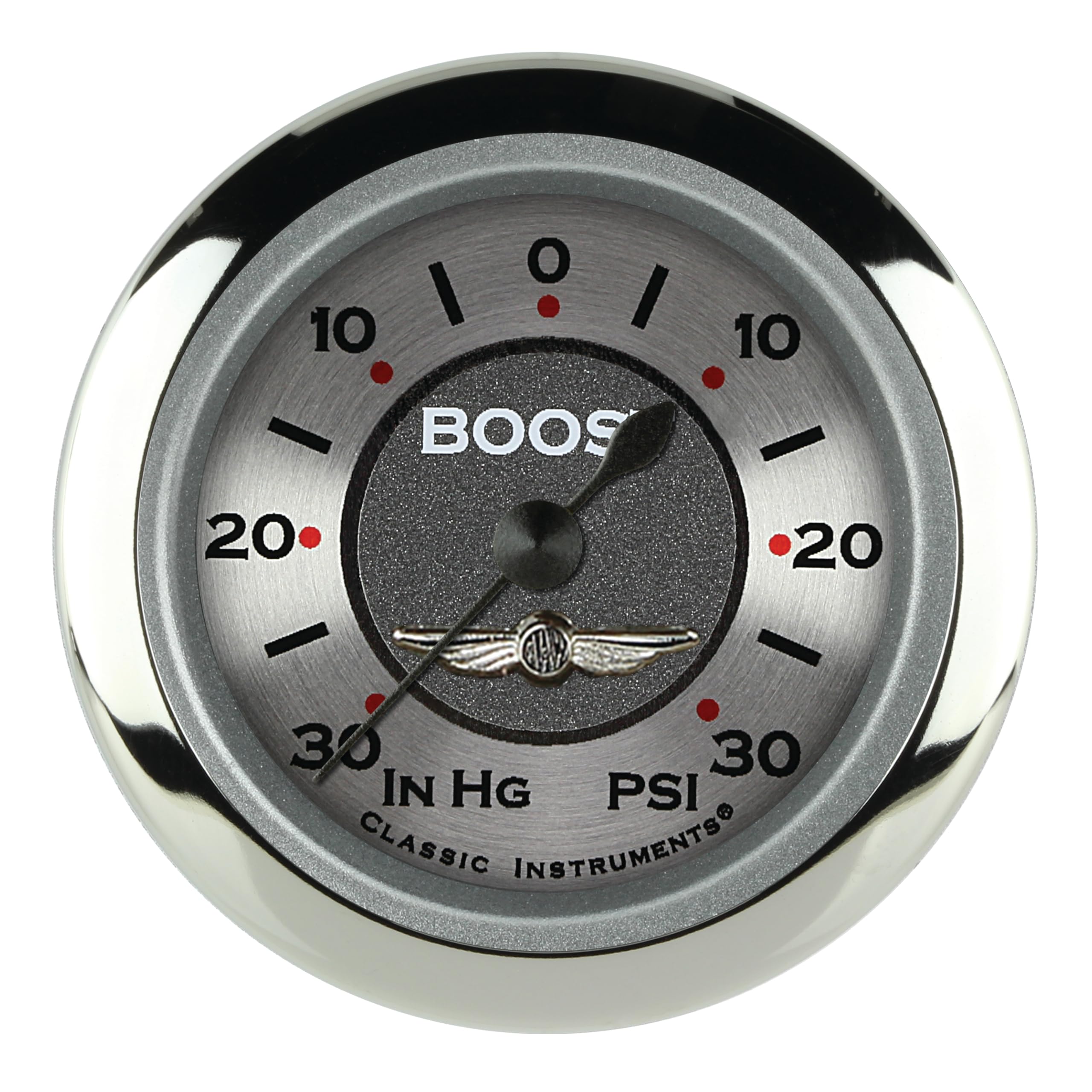 AW141SRC Classic Instruments All American 2 1/8" Boost/Vacuum Gauge Electric