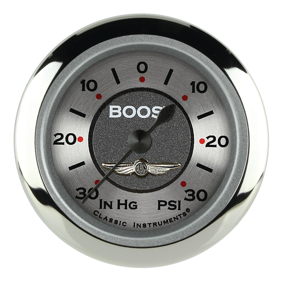 AW141SRC Classic Instruments All American 2 1/8" Boost/Vacuum Gauge Electric