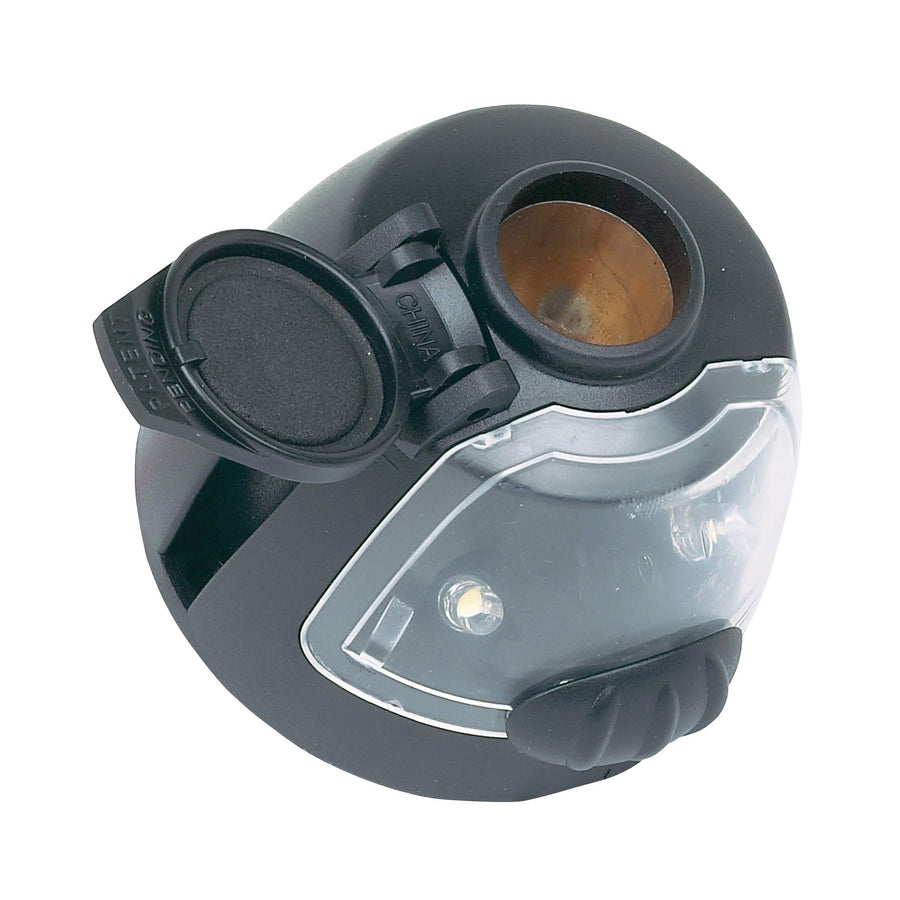 12 Volt Power Socket with Utility Light Hopkins 55120
