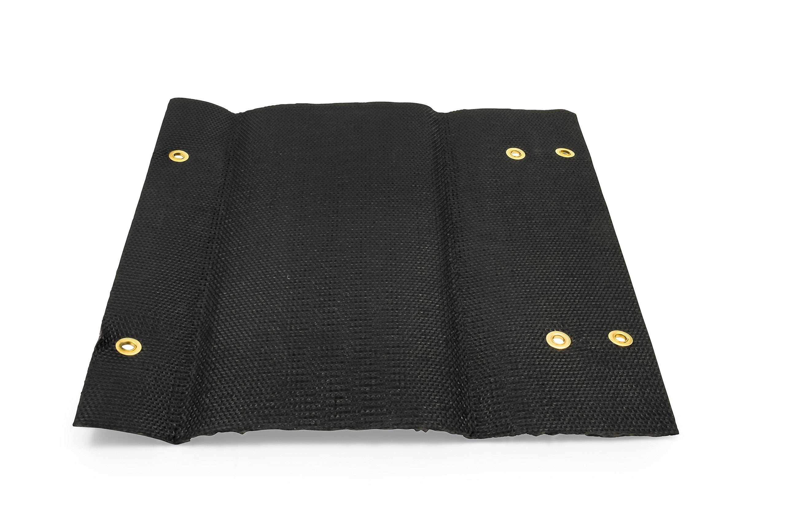 Gray Camco Premium Wrap Around RV Step Rug (100% Polyester (17.5" x 18"))