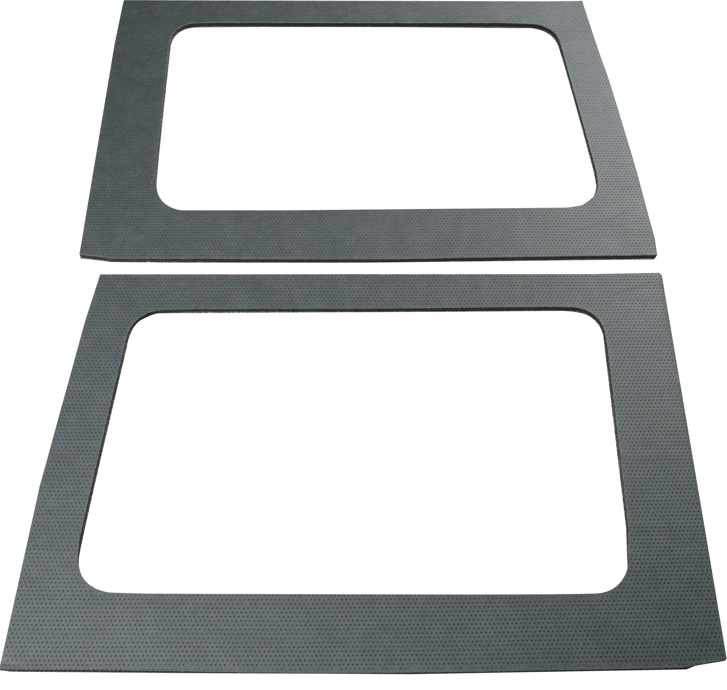 Design Engineering 050164 Boom Mat Grey Leather Look Sound Deadening Side Window Trim Kit Compatible with 4-Door Jeep Wrangler (2011-2016)