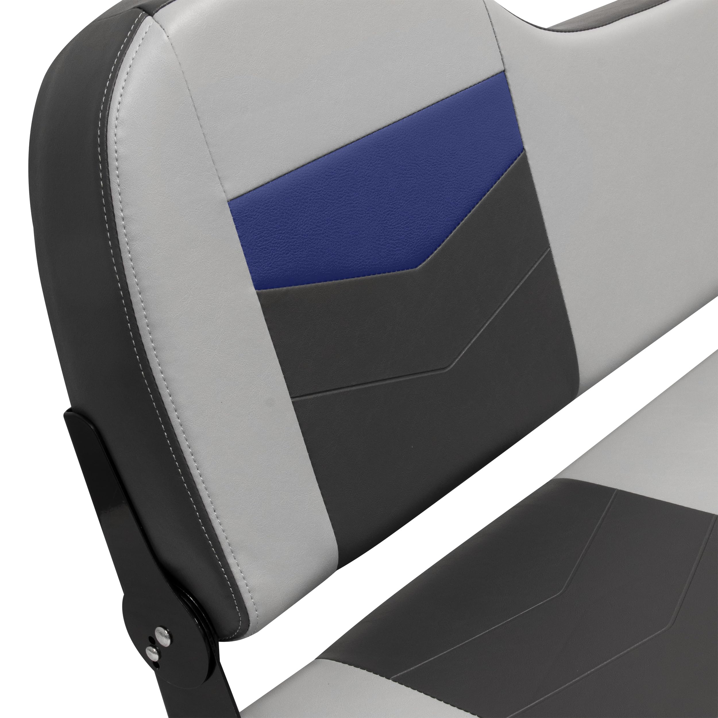 Pro Angler Wise 3342-1880 Tour Series Bass Boat 42" Fold Down Bench Seat, Marble/Blueberry/Charcoal